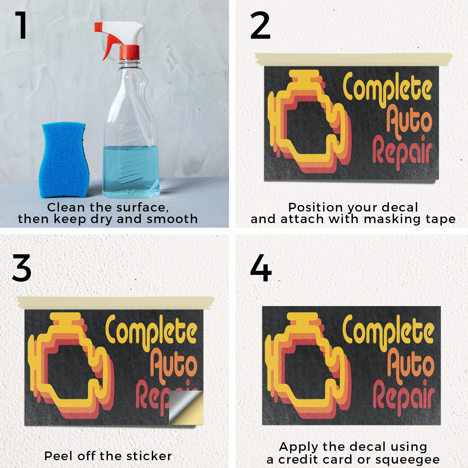 Calcomanía de vinilo completa para reparación de automóviles experto en diagnóstico de mantenimiento de vehículos - Imagen 6 de 99