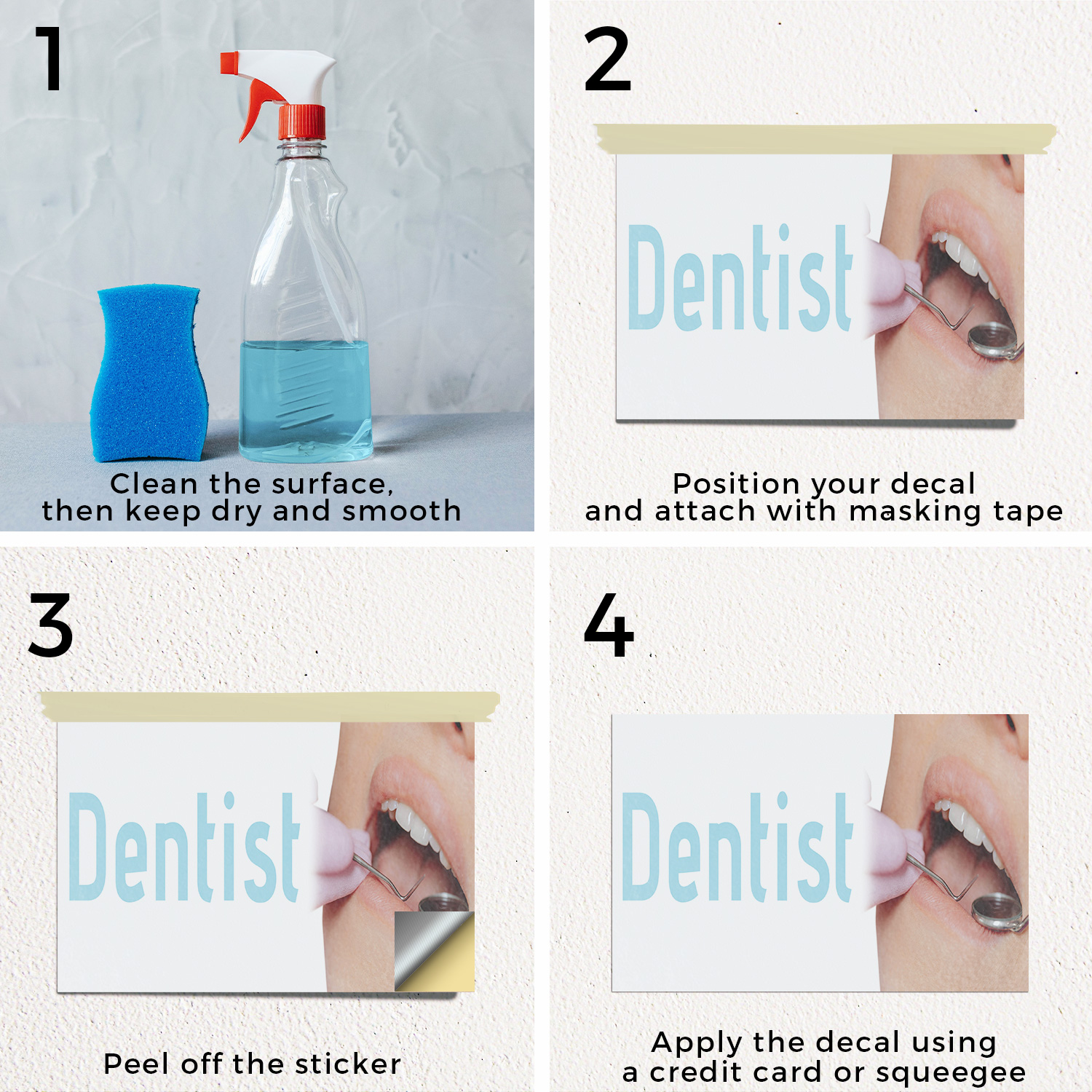 Calcomanía de vinilo para dentista profesional cuidado dental clínicas servicios familiares - Imagen 11 de 67