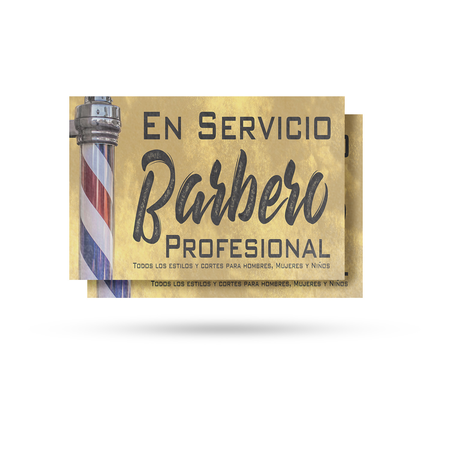 En Servicio Barbero Calcomanía Vinilo Profesional Barbero Español Barbero Letrero Acicalamiento - Imagen 37 de 99