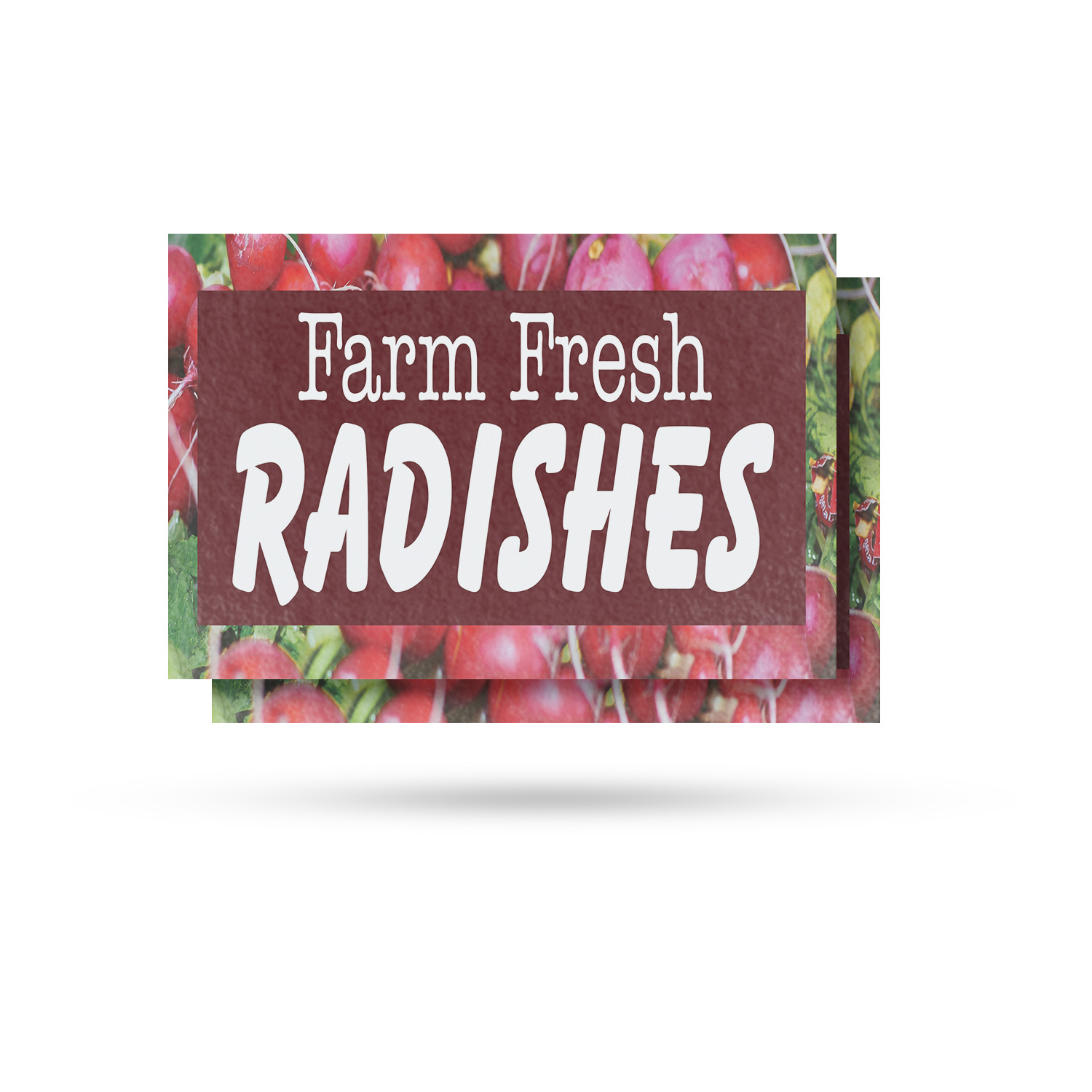 Farm Fresh Radishes Vinyl Decal Fresh Vegetables Nutritious Snacks Local Farms