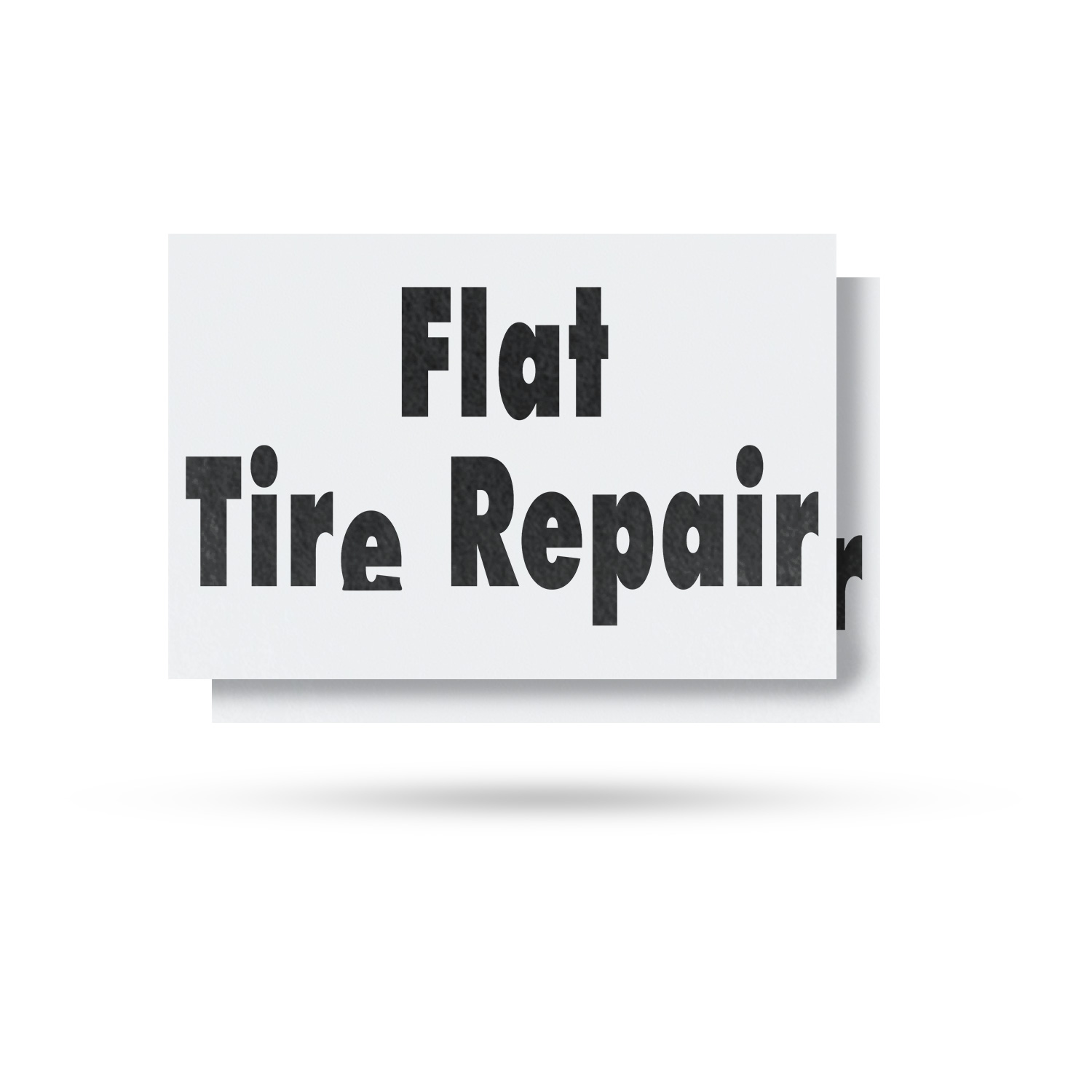 Flat Tire Repair Vinyl Decal Quick Service Professional Mechanics Affordable