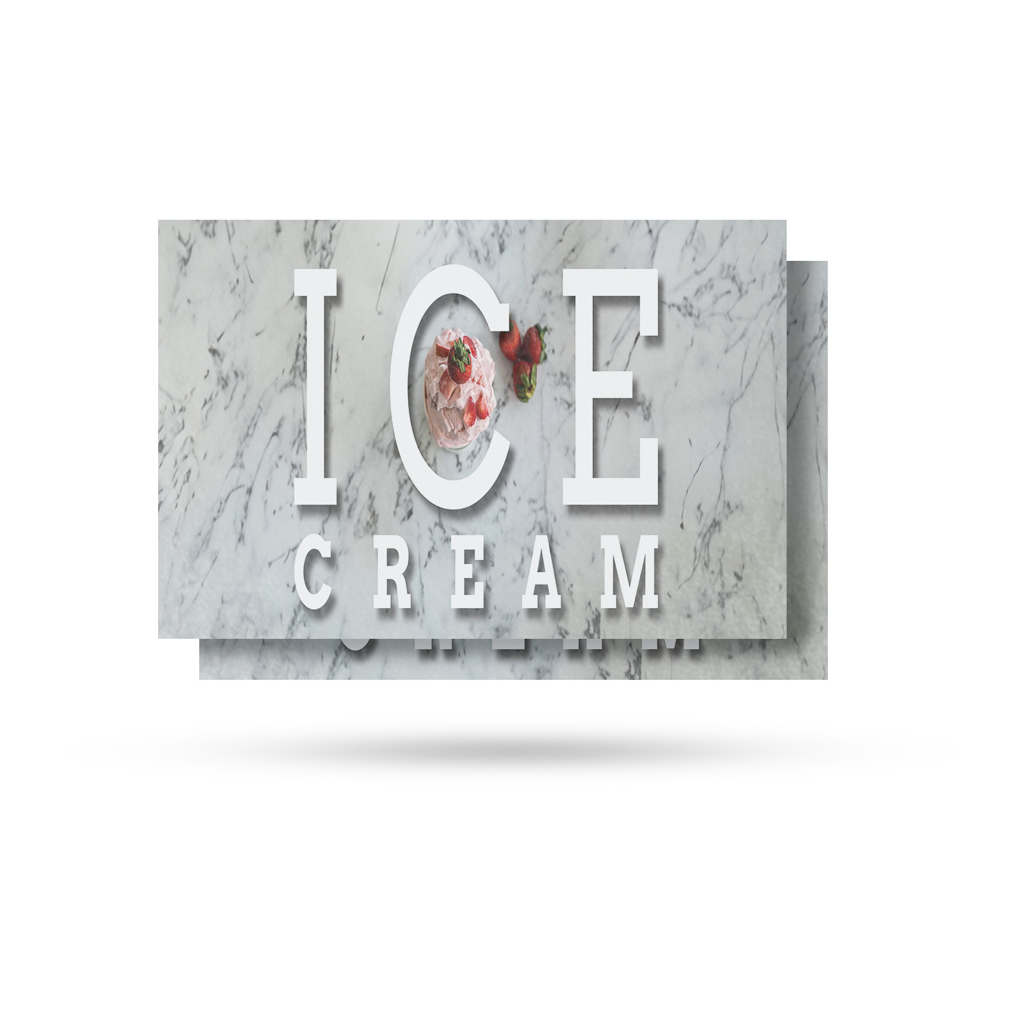 Ice Cream Vinyl Decal Frozen Treats Dessert Promotions Freshly Made