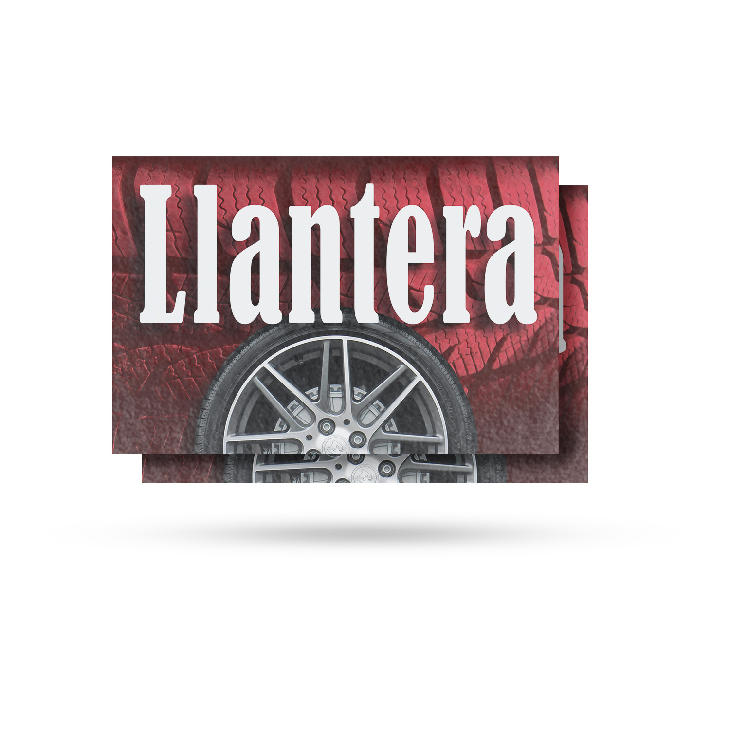 Llantera Vinyl Decal Spanish Tire Shop Auto Services Professional Display