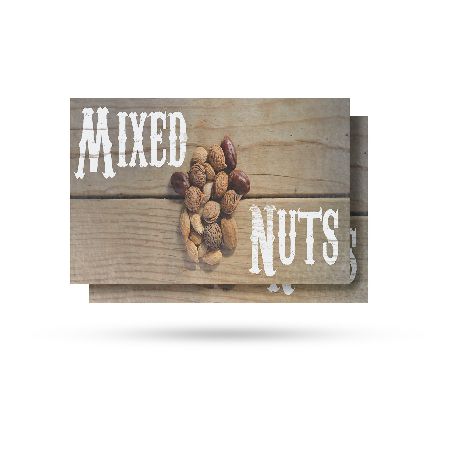 Mixed Nuts Vinyl Decal Healthy Snacks Freshly Packed Farmer�s Market