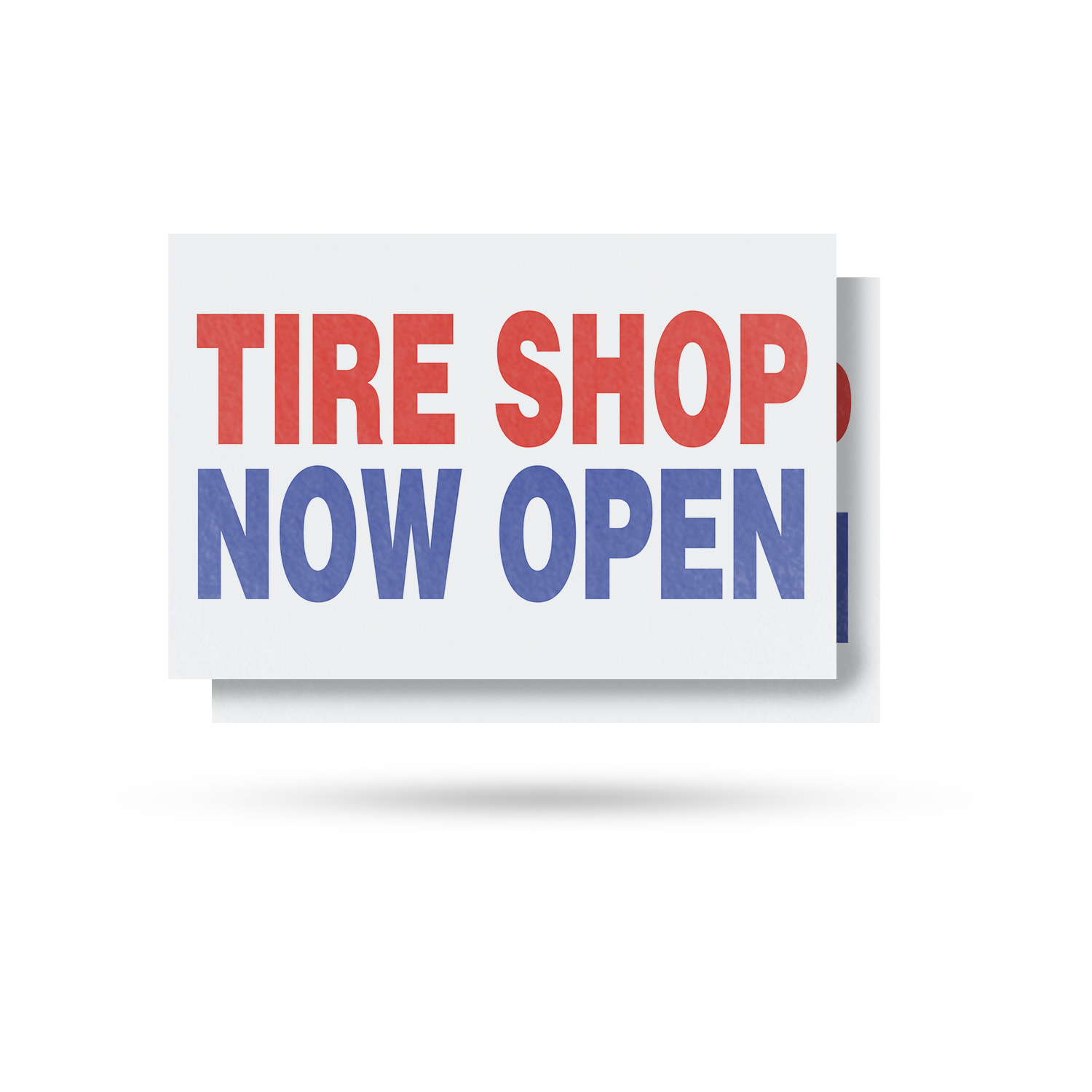 Tire Shop Now Open Vinyl Decal Grand Opening Reliable Services Clear Messaging