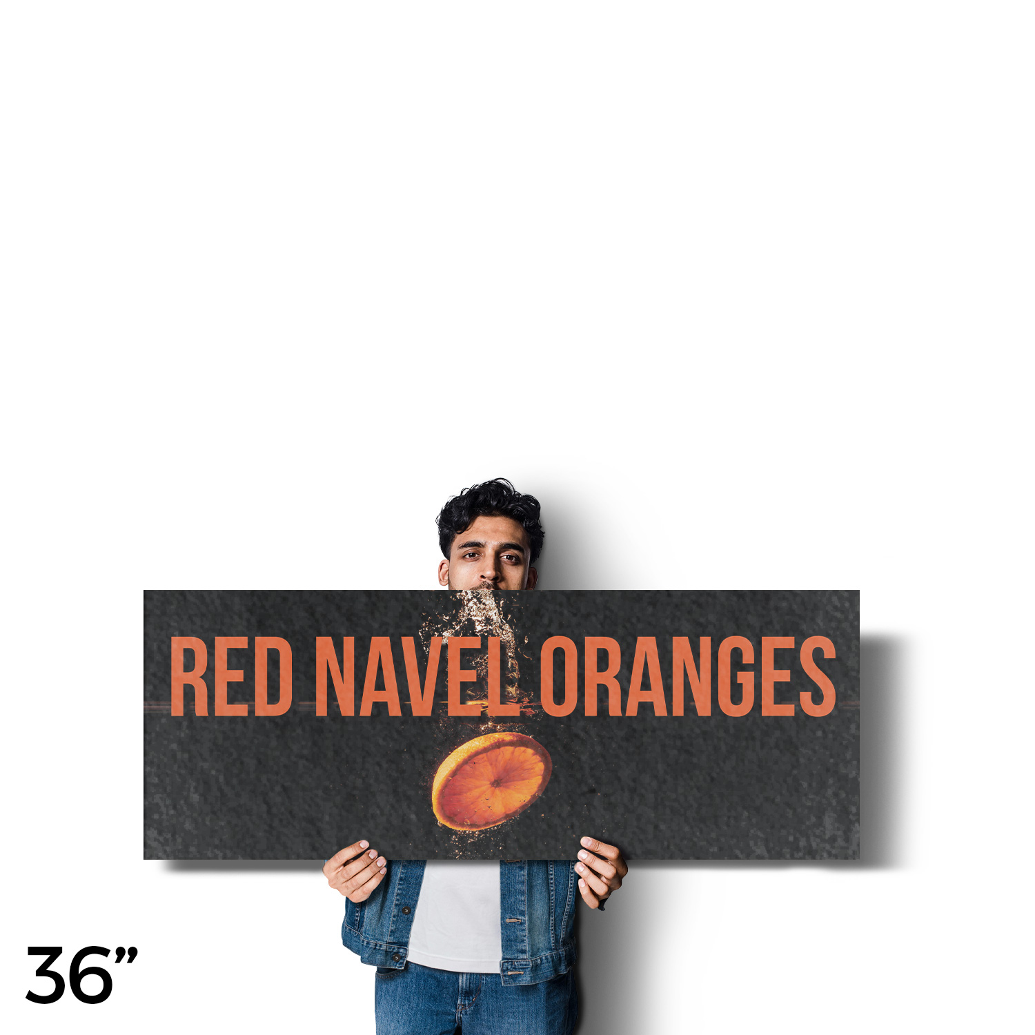 Red Navel Oranges Vinyl Decal Fresh Citrus Fruits Local Produce Seasonal - Picture 62 of 99