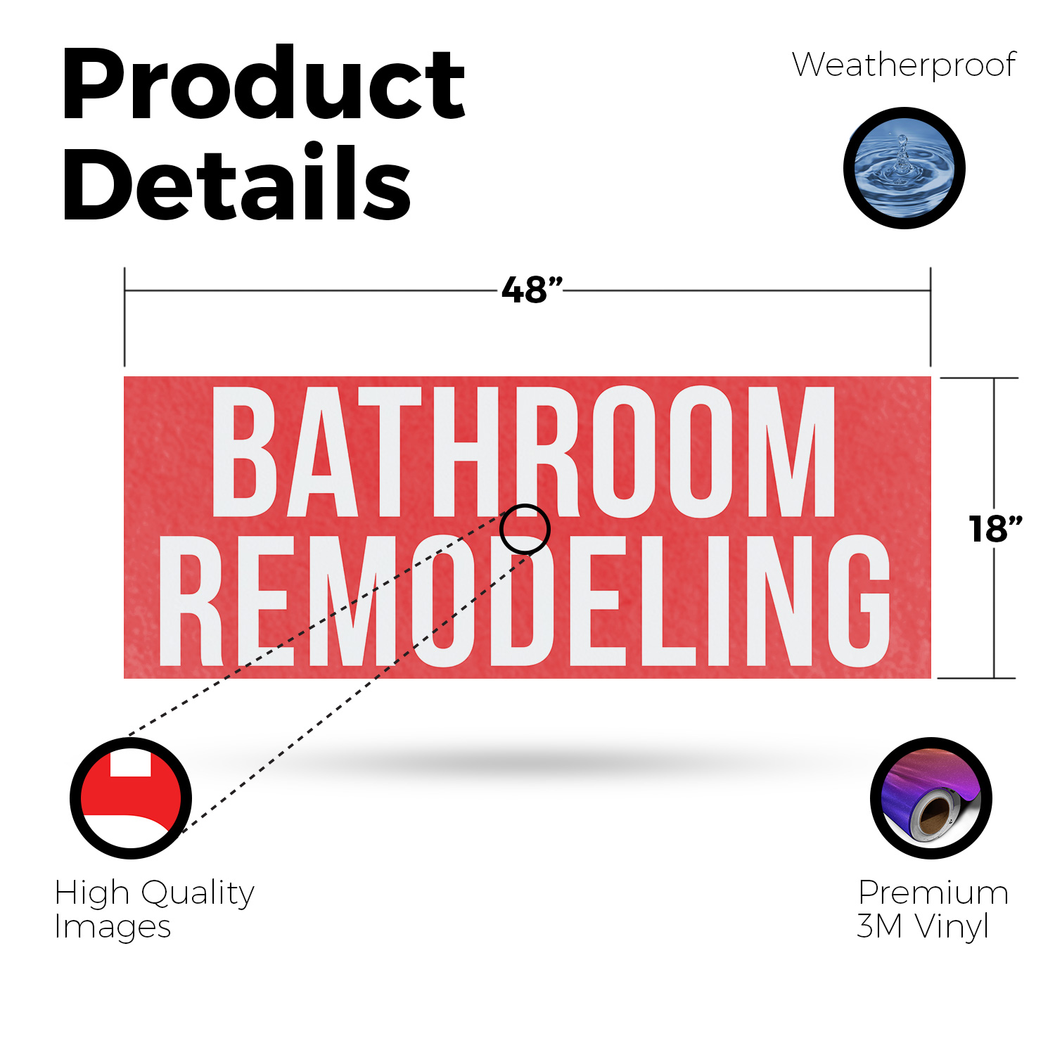 Bathroom Remodeling Vinyl Decal Renovation Services Home Improvements