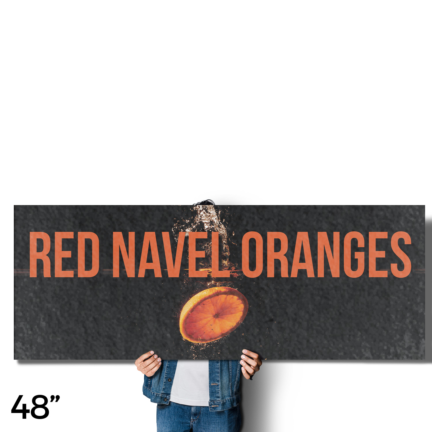 Red Navel Oranges Vinyl Decal Fresh Citrus Fruits Local Produce Seasonal - Picture 67 of 99