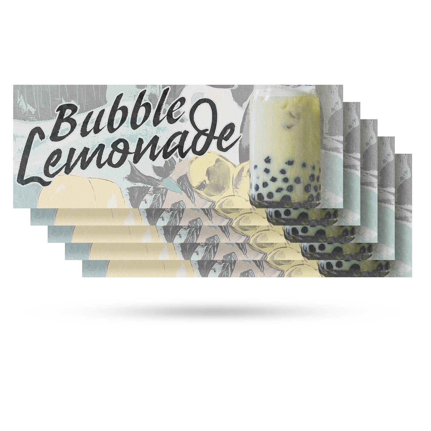 Bubble Lemonade Vinyl Decal Refreshing Drinks Summer Specials Food Stalls