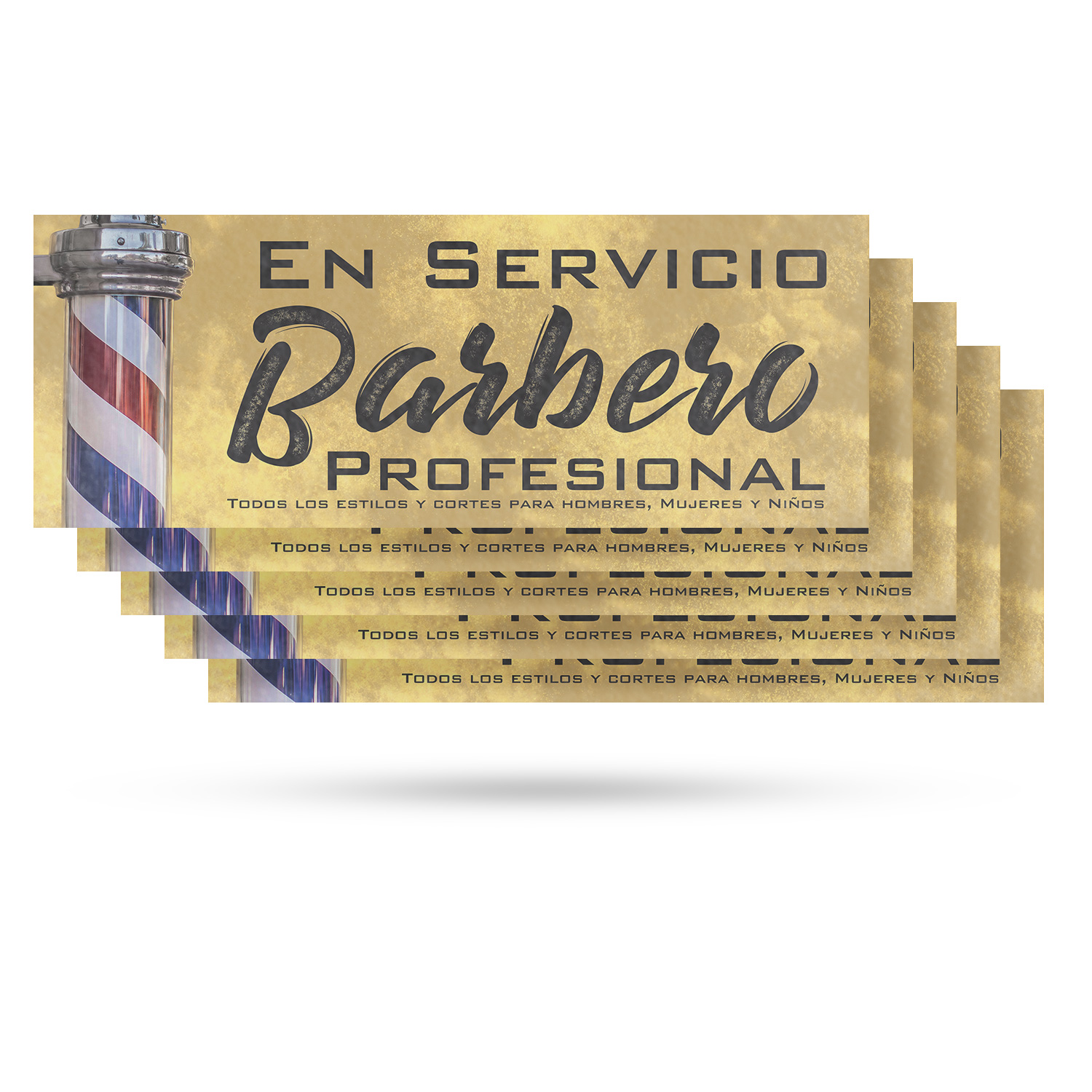 En Servicio Barbero Calcomanía Vinilo Profesional Barbero Español Barbero Letrero Acicalamiento - Imagen 76 de 99