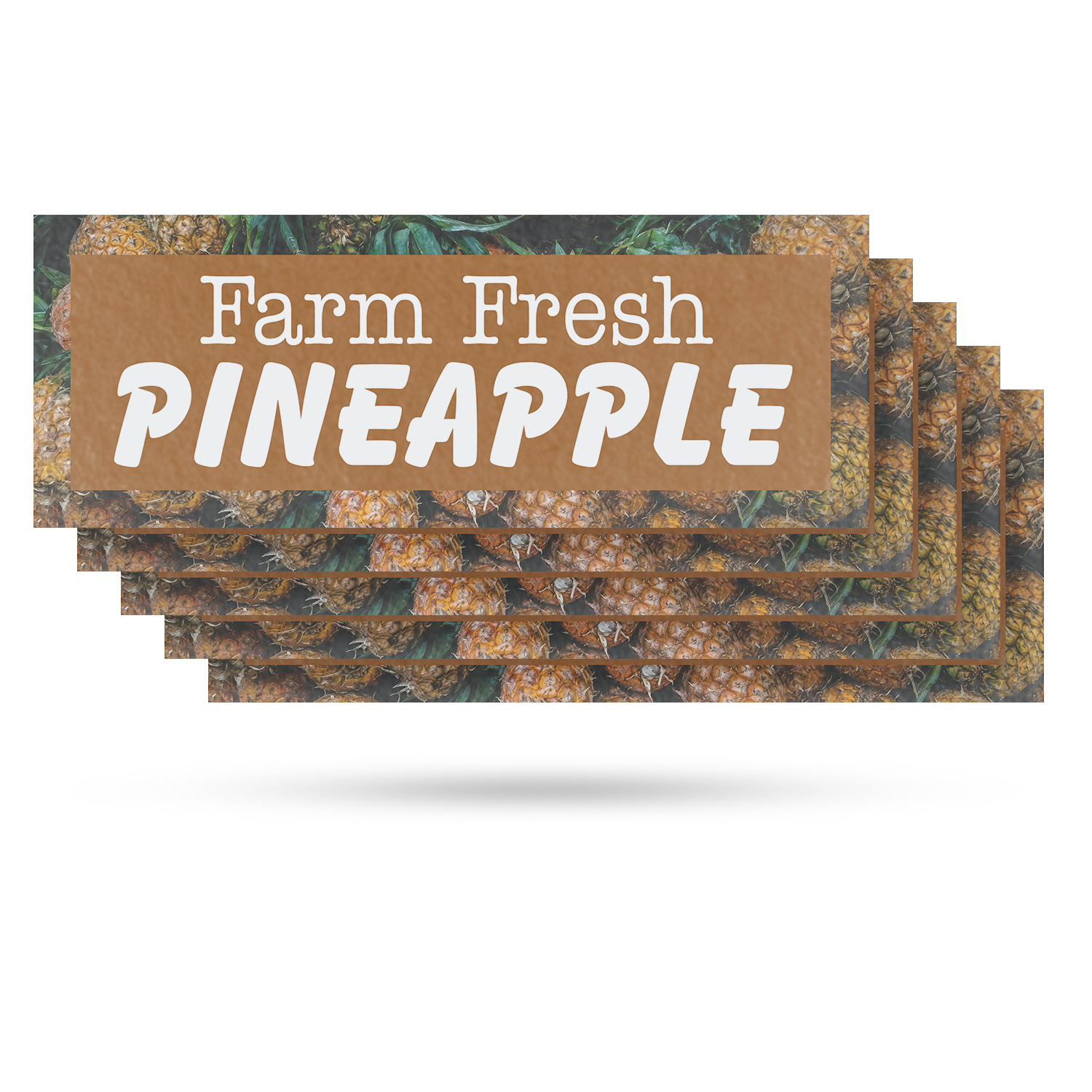 Farm Fresh Pineapples Vinyl Decal Sweet Tropical Fruits Local Grocers