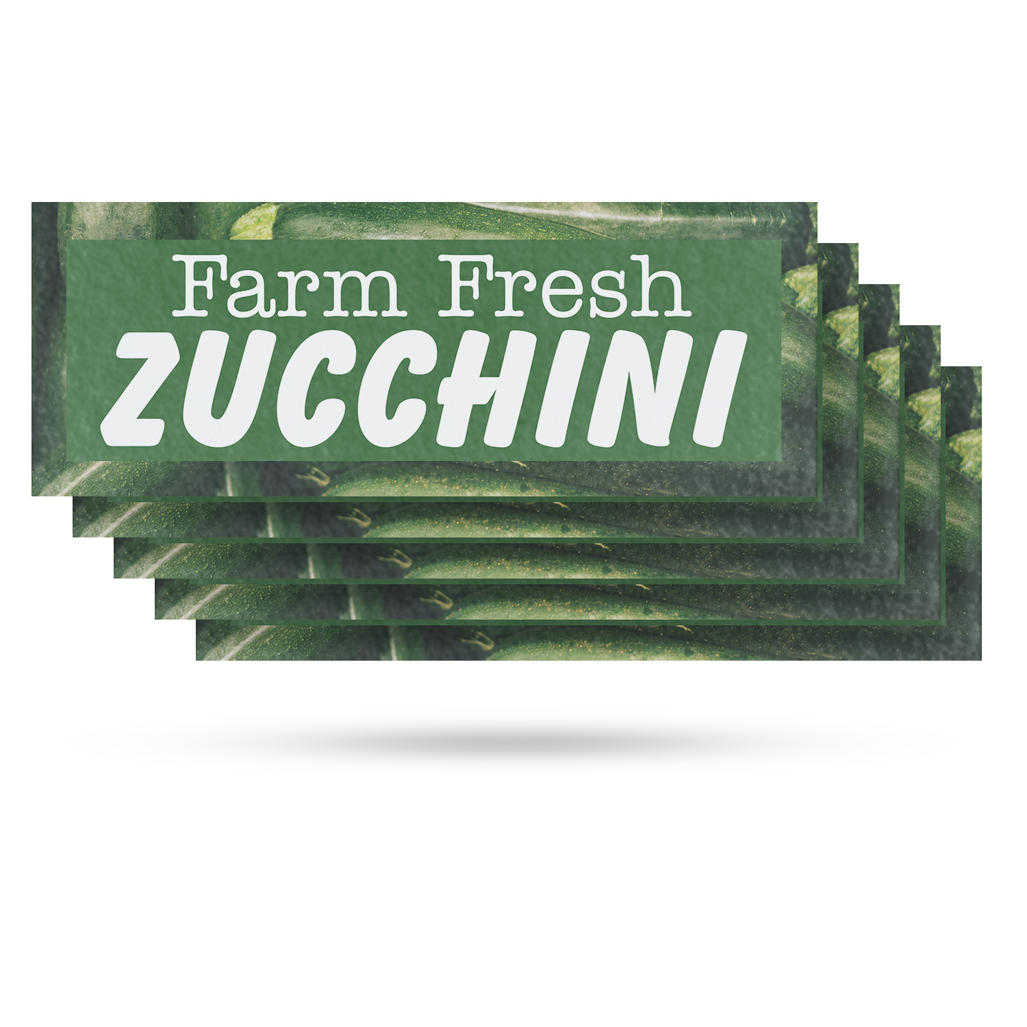 Farm Fresh Zucchini Vinyl Decal Fresh Vegetables Local Farms Grocery