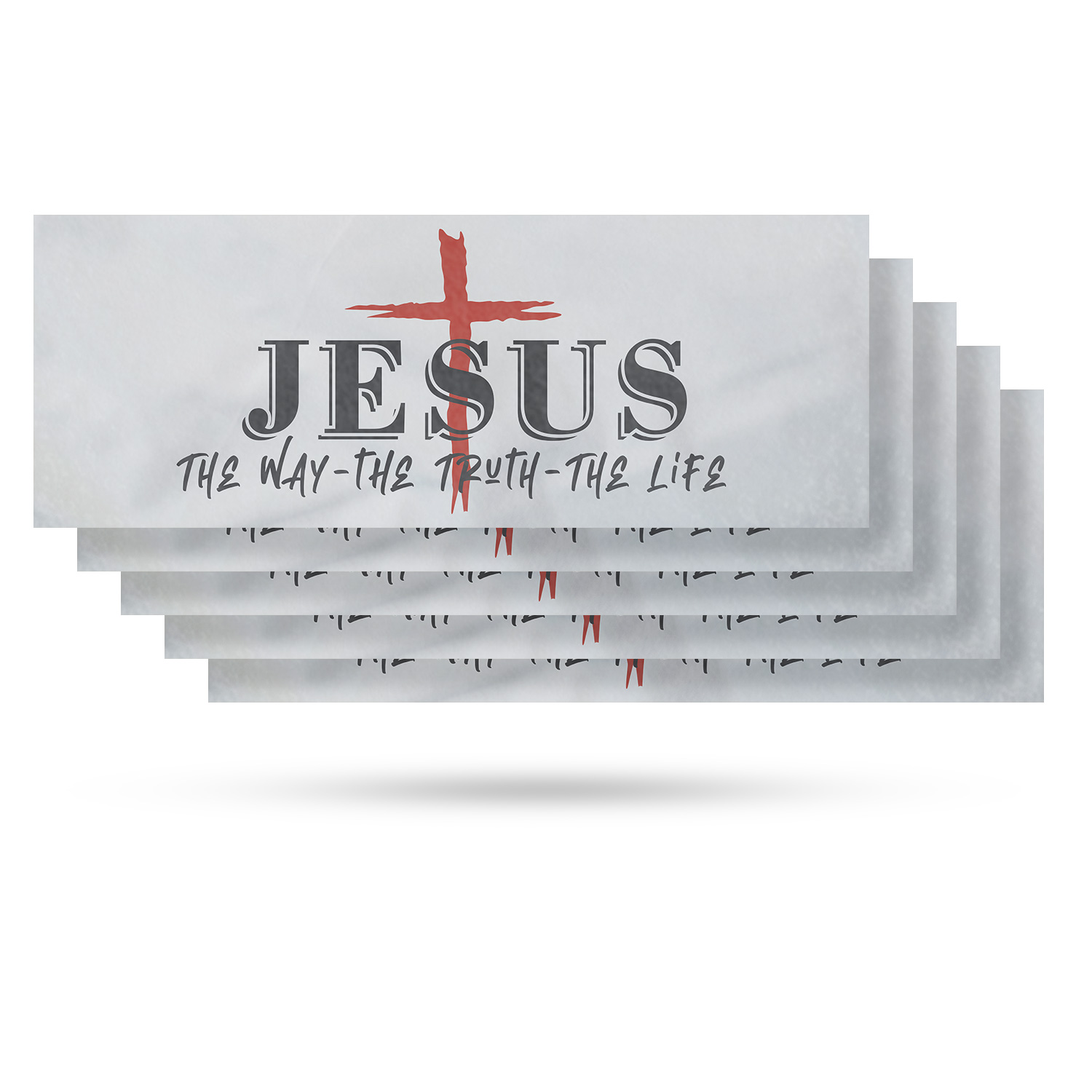 Jesus the Way the Truth the Life Vinyl Decal Christian Faith Biblical
