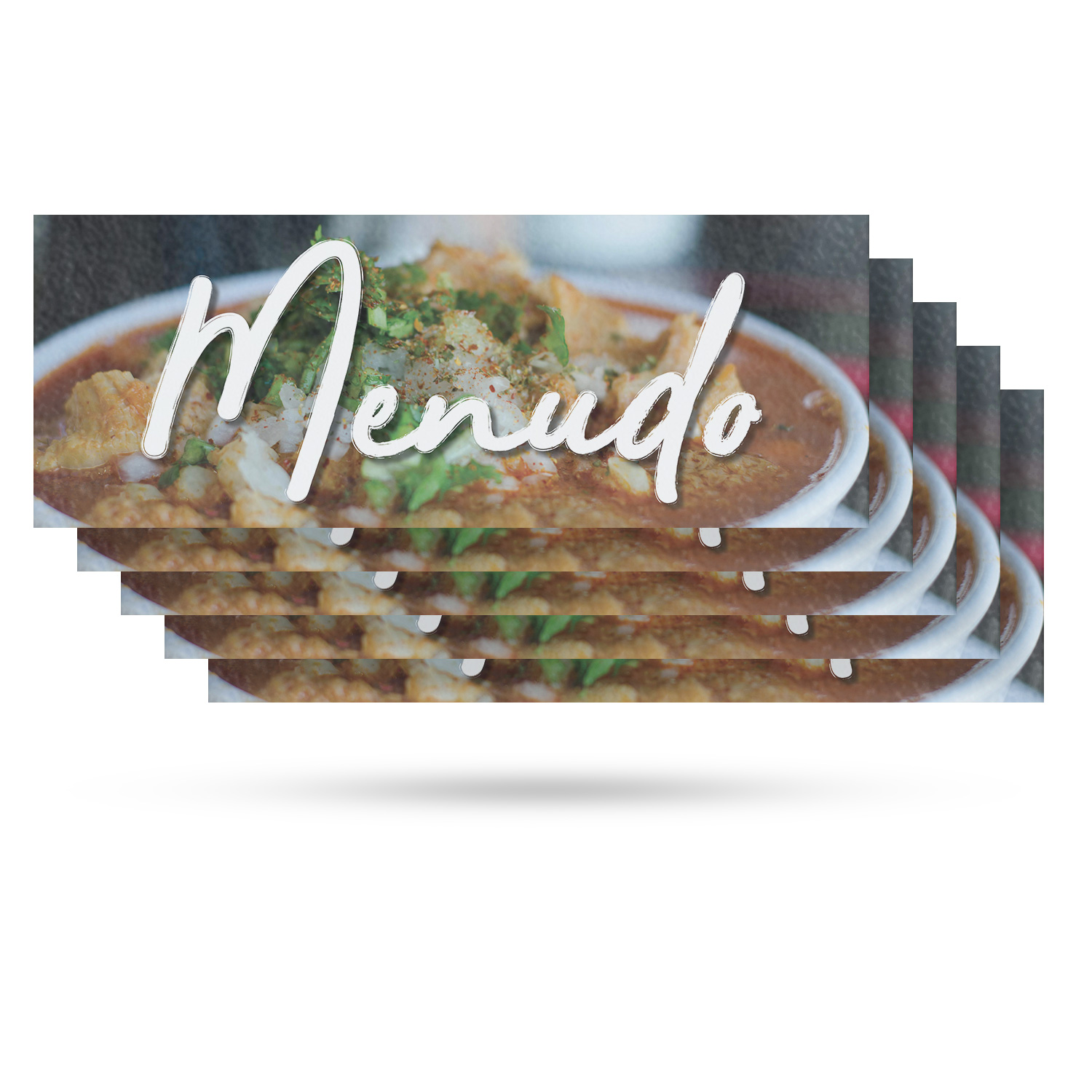 Calcomanía Vinilo Menudo Auténtica Sopa Mexicana Recién Hecha Restaurante Promociones - Imagen 76 de 99
