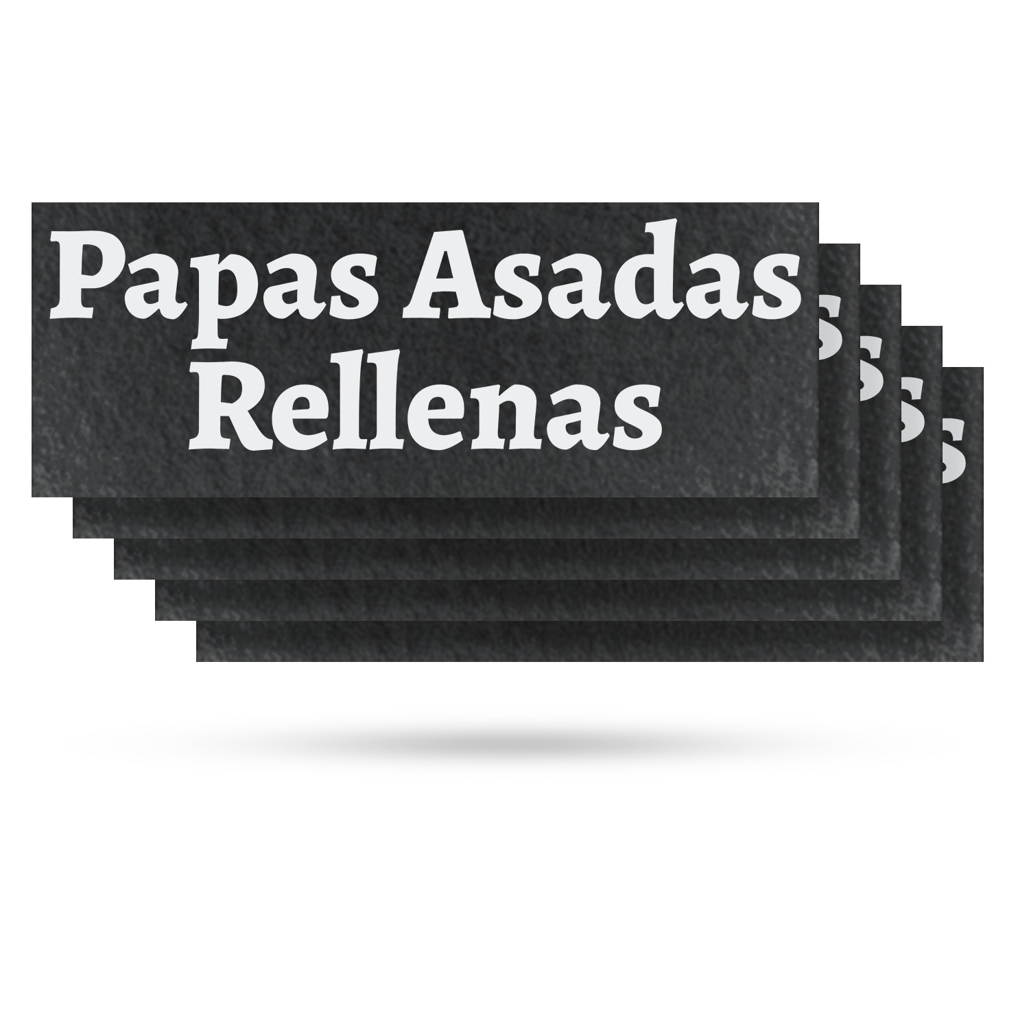Papas Asadas Rellenas Vinyl Decal Authentic Mexican Snacks Freshly Made