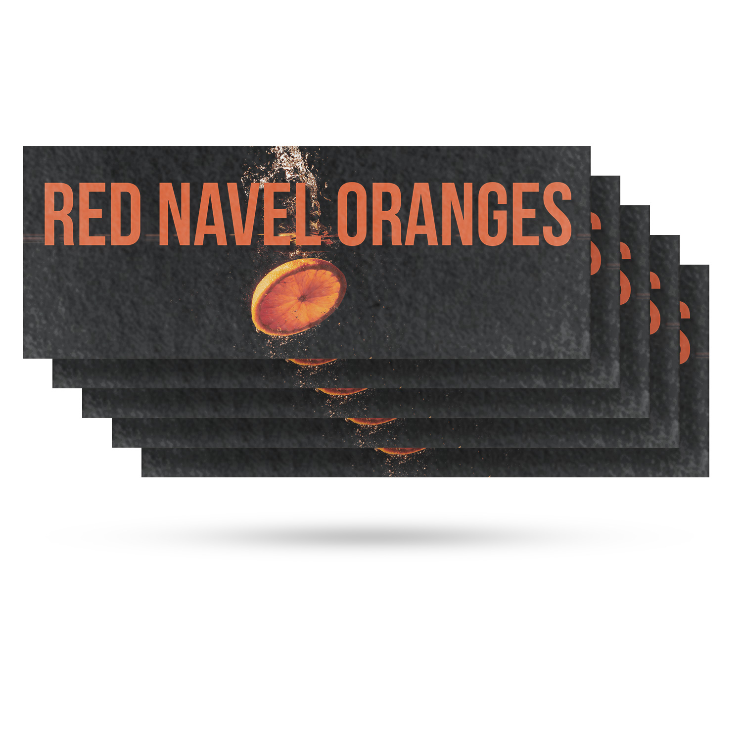 Red Navel Oranges Vinyl Decal Fresh Citrus Fruits Local Produce Seasonal - Picture 76 of 99