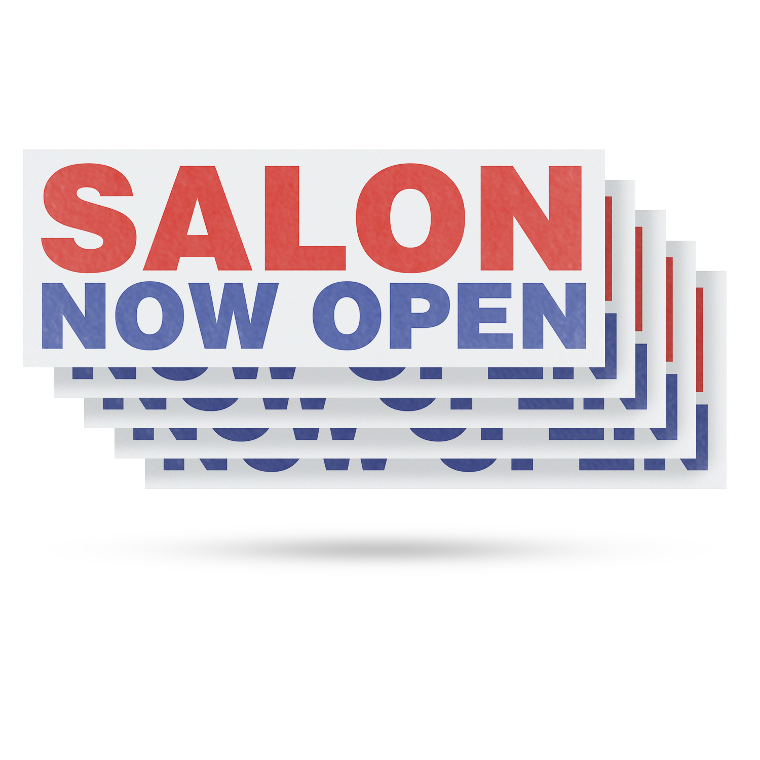 Salon Now Open Vinyl Decal Grand Opening Professional Services Clear Messaging