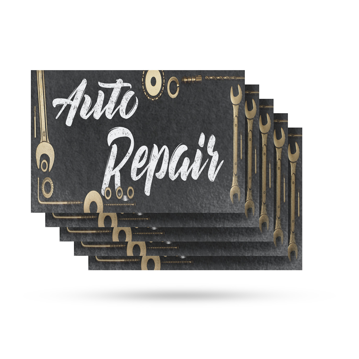 Auto Repair Vinyl Decal Full-Service Vehicle Maintenance Diagnostics Repairs