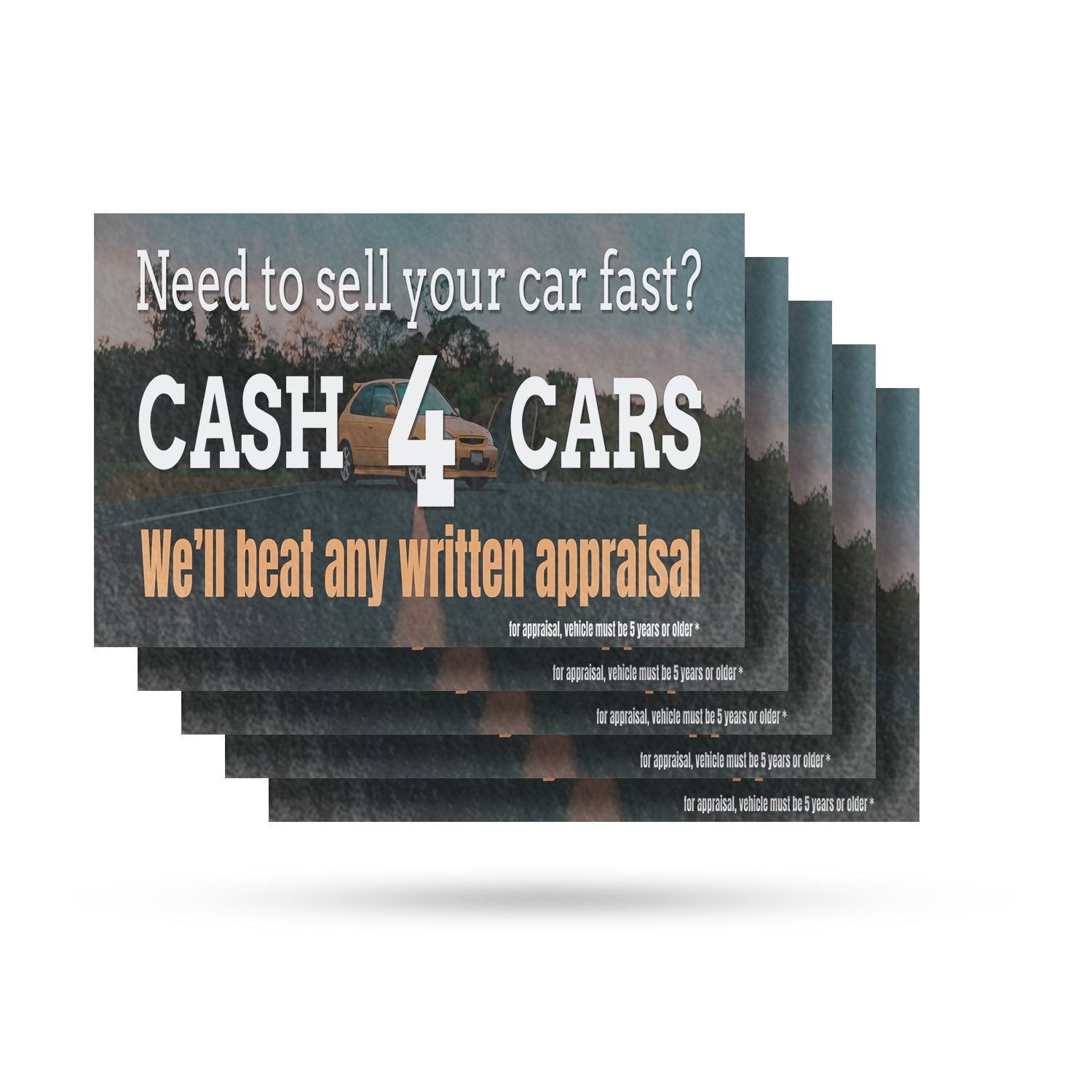 Cash 4 Cars Vinyl Decal Vehicle Purchases Quick Offers Trusted Services