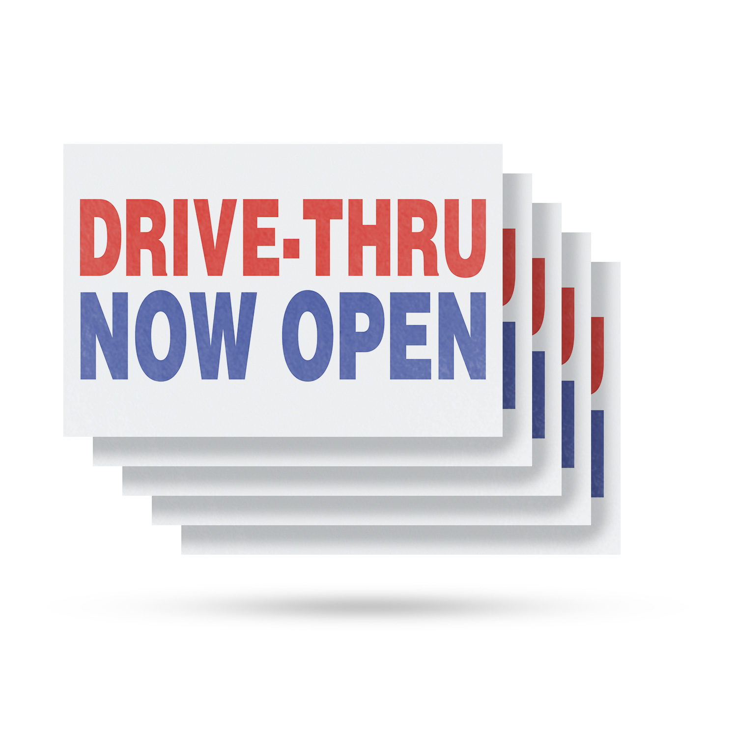 Drive Thru Now Open Vinyl Decal Convenient Service Restaurant Promotions