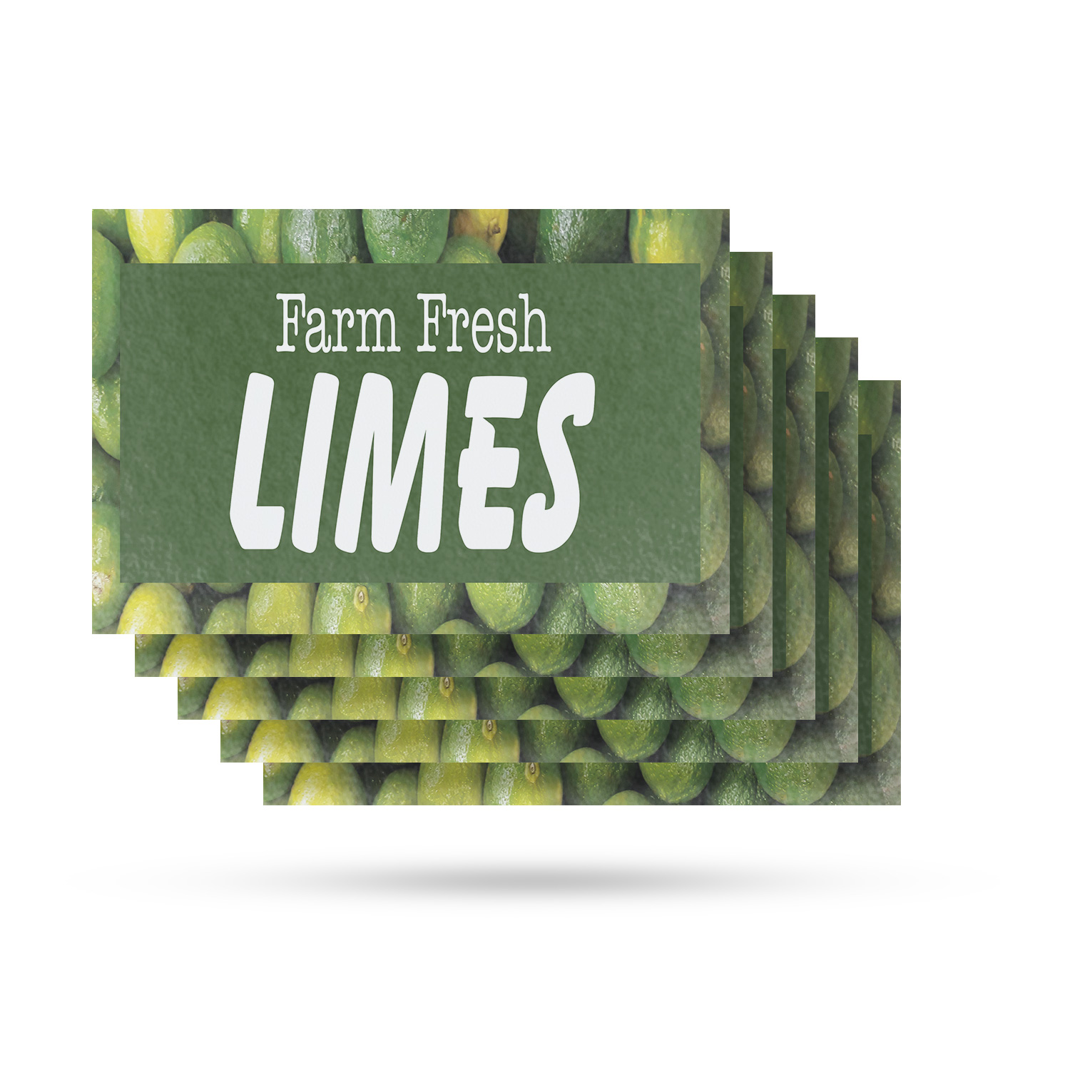 Farm Fresh Limes Vinyl Decal Citrus Freshness Local Produce Grocery Deals