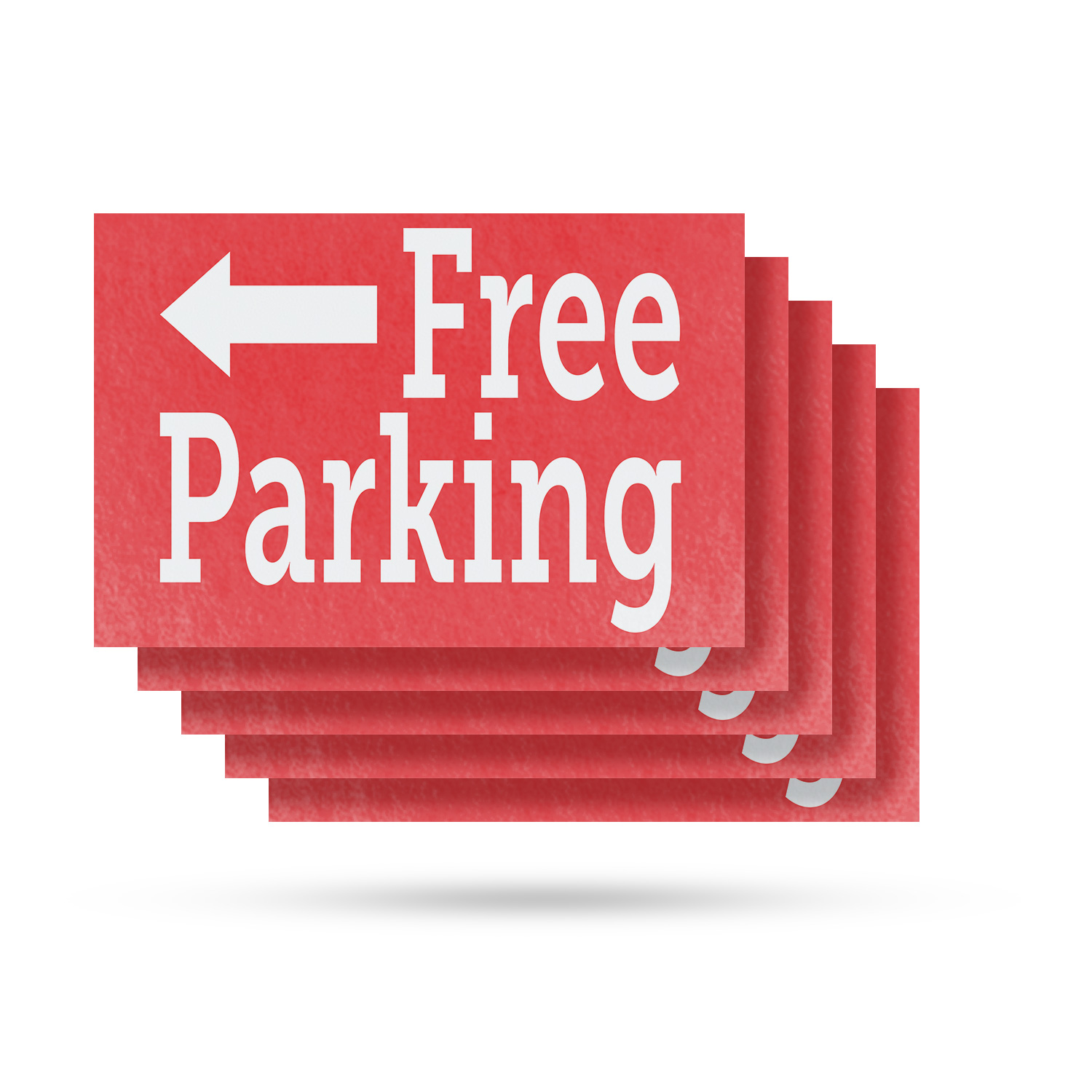Free Parking Left Vinyl Decal Directional Signage Event Promotions Durable