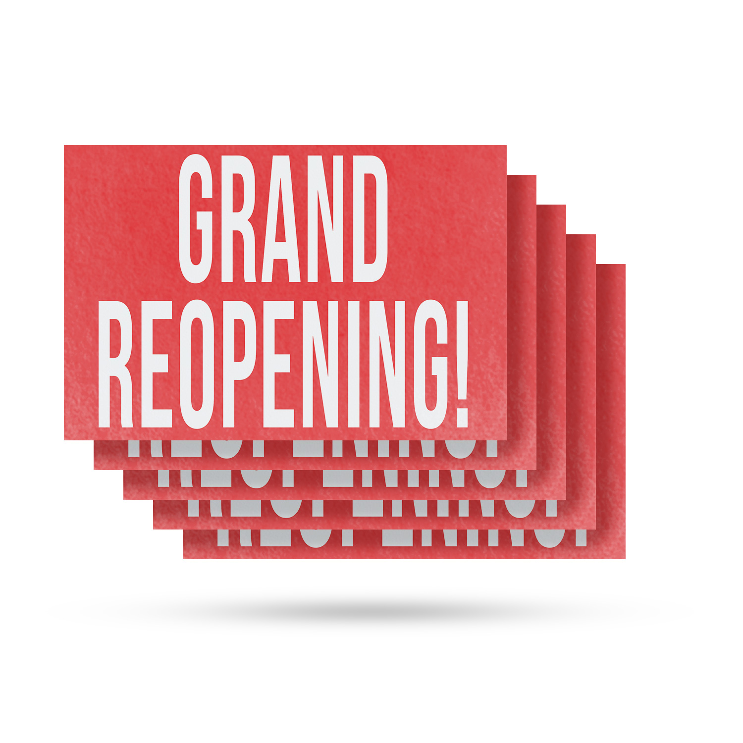 Grand Reopening Vinyl Decal Business Promotions Event Signage Eye-Catching