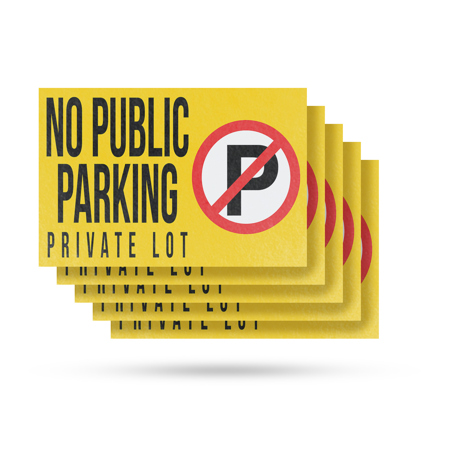 No Public Parking Private Lot Vinyl Decal Clear Directions Property Management