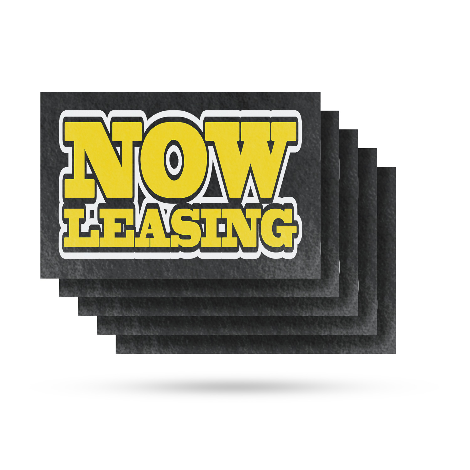 Now Leasing Vinyl Decal Property Rentals Apartment Promotions Clear Messaging