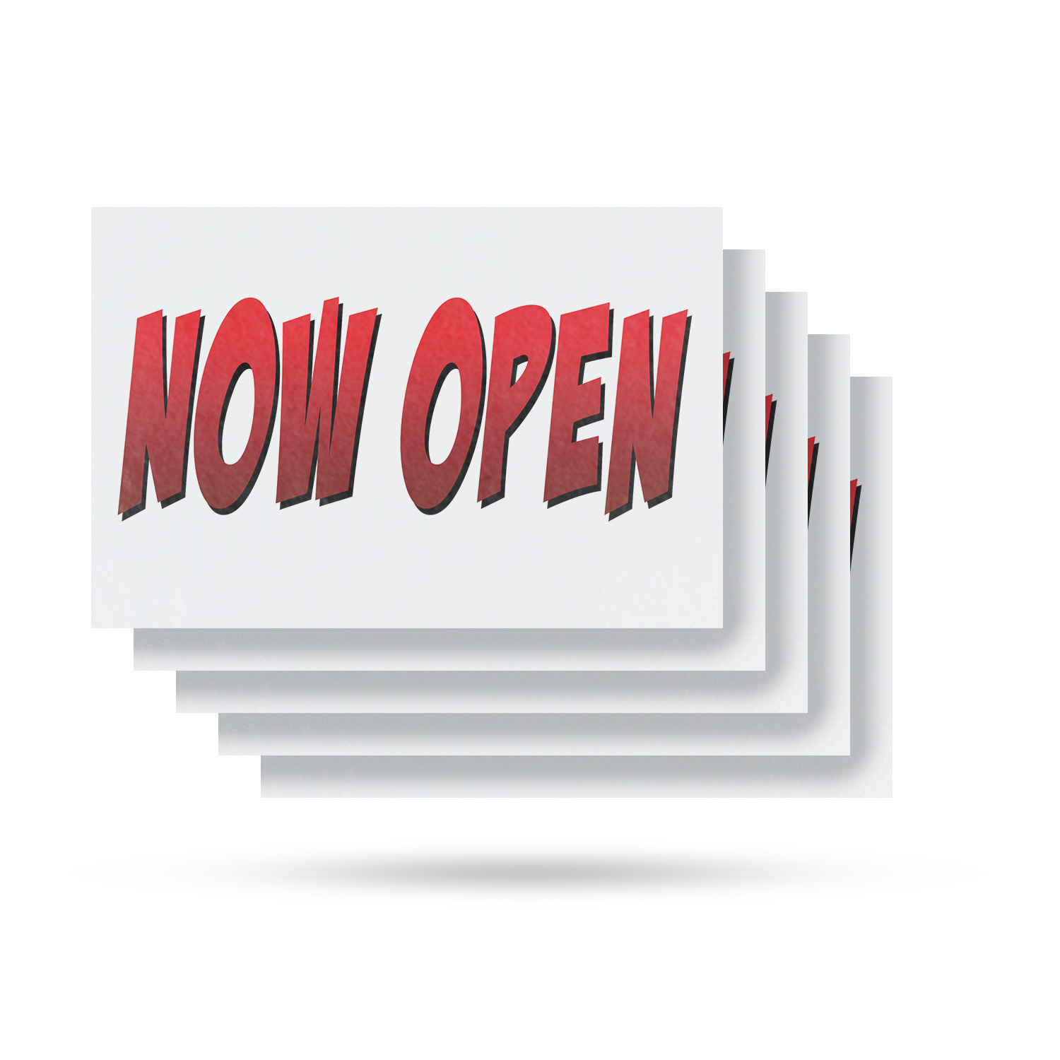 Now Open Vinyl Decal Business Grand Opening Clear Messaging Professional