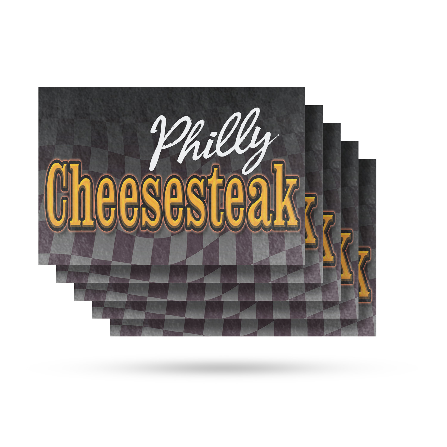 Philly Cheesesteak Vinyl Decal Authentic Recipes Fresh Ingredients Restaurant