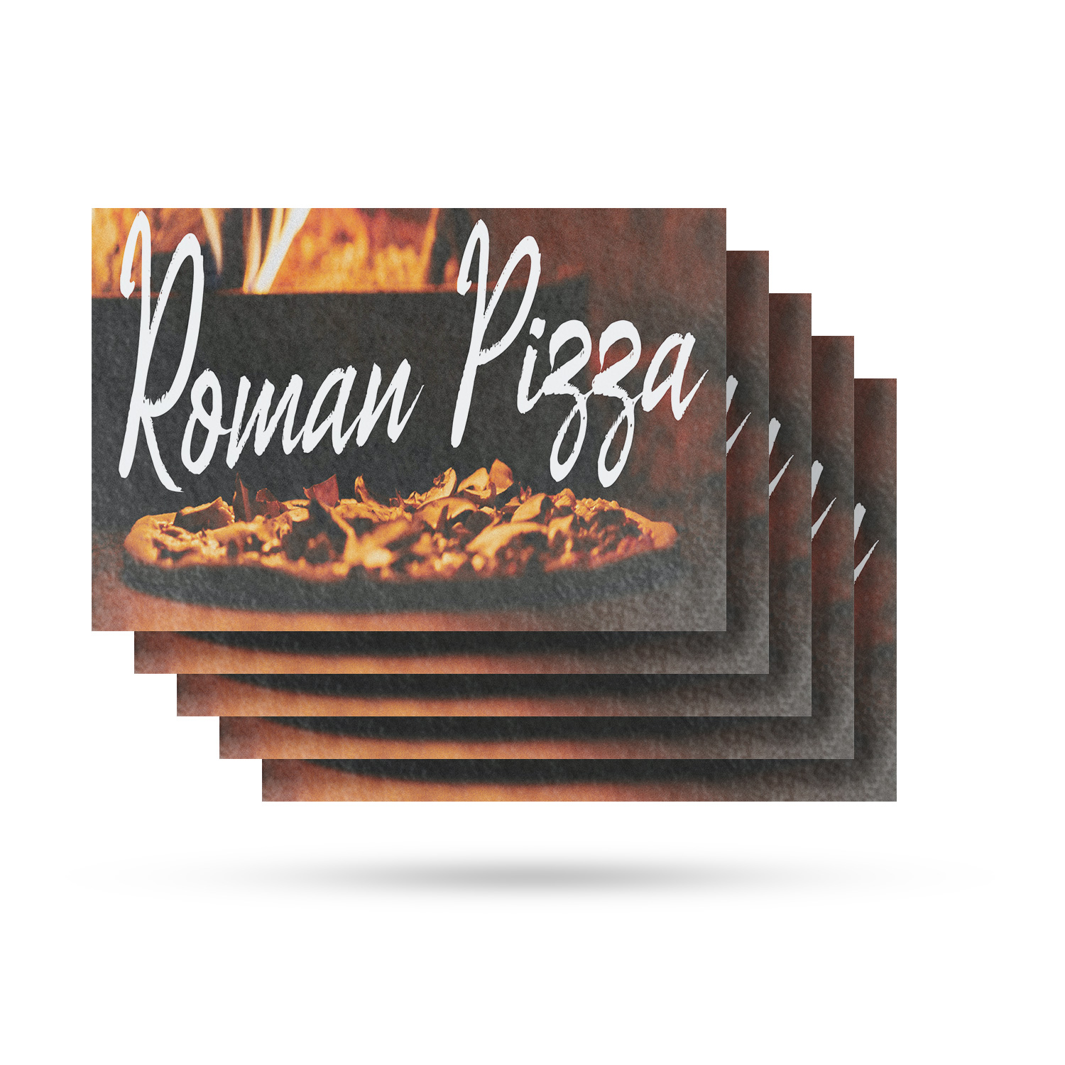 Roman Pizza Vinyl Decal Authentic Italian Cuisine Fresh Ingredients