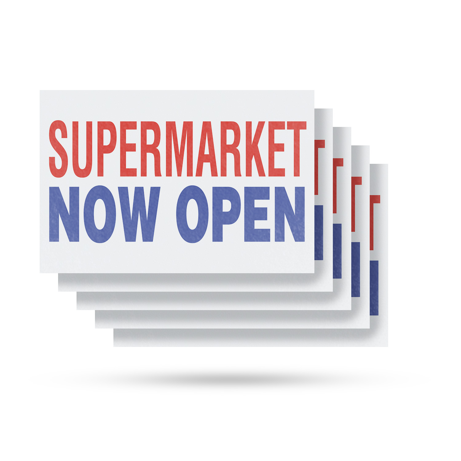 Supermarket Now Open Vinyl Decal Grand Opening Fresh Produce Household