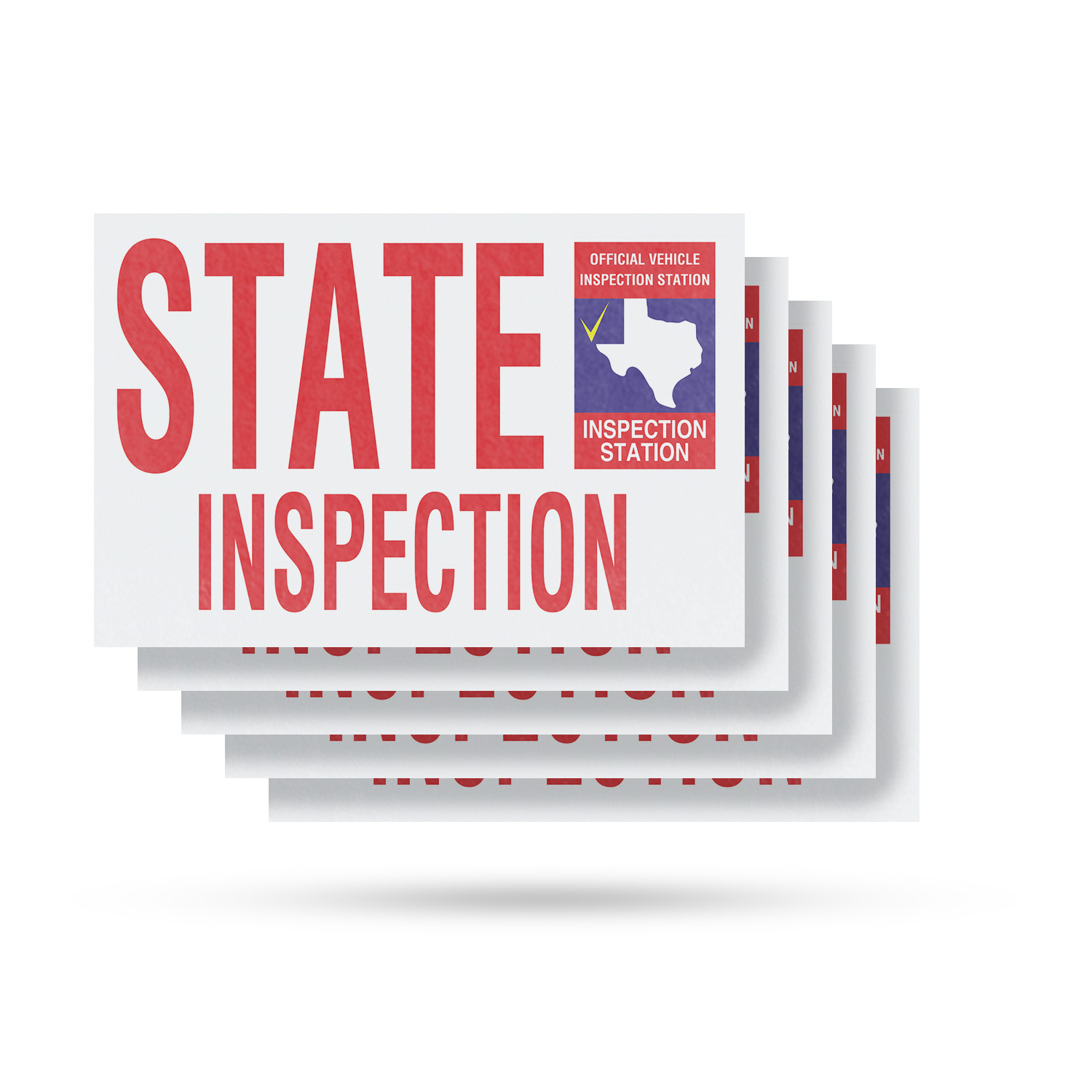 Calcomanía de vinilo para inspección estatal de Texas servicios automáticos cheques confiables asequible - Imagen 70 de 99