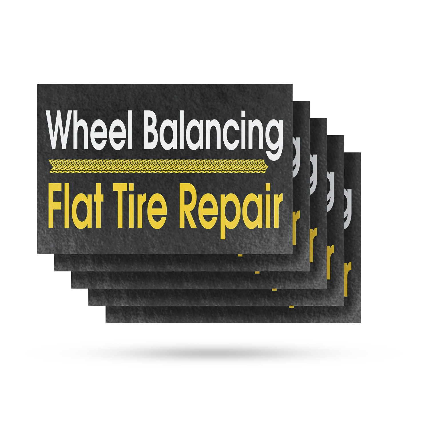 Wheel Balancing Flat Tire Repair Vinyl Decal Auto Maintenance Reliable