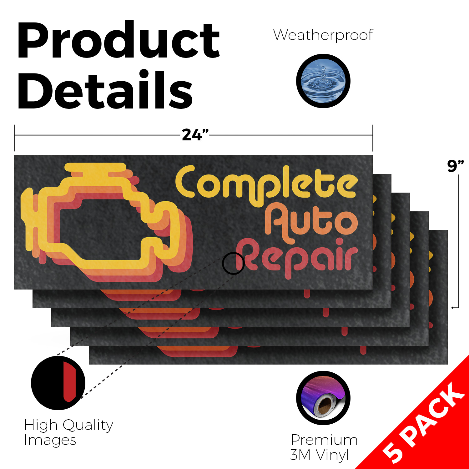 Calcomanía de vinilo completa para reparación de automóviles experto en diagnóstico de mantenimiento de vehículos - Imagen 95 de 99