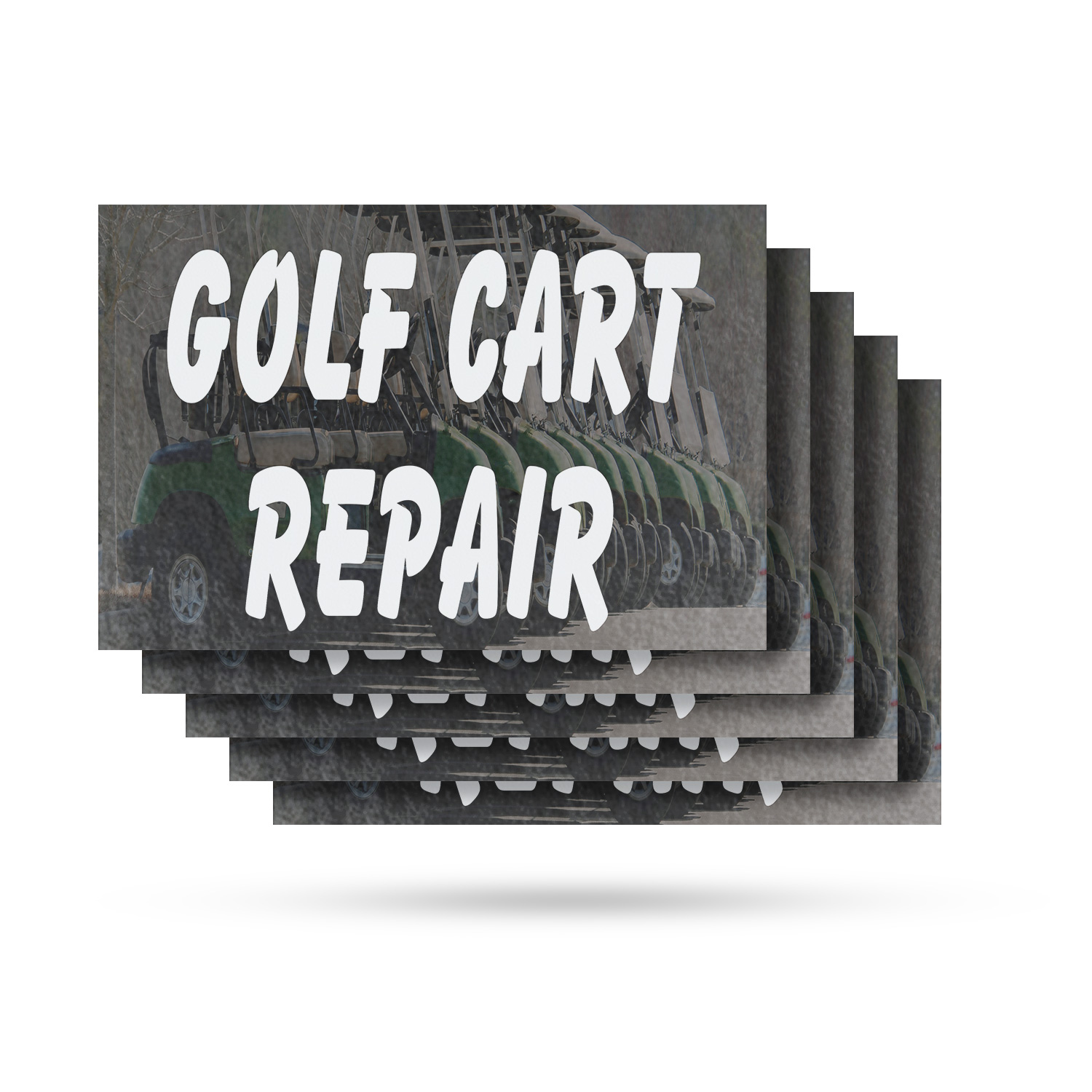 Golf Cart Repair Vinyl Decal Maintenance Services Expert Repairs Reliable