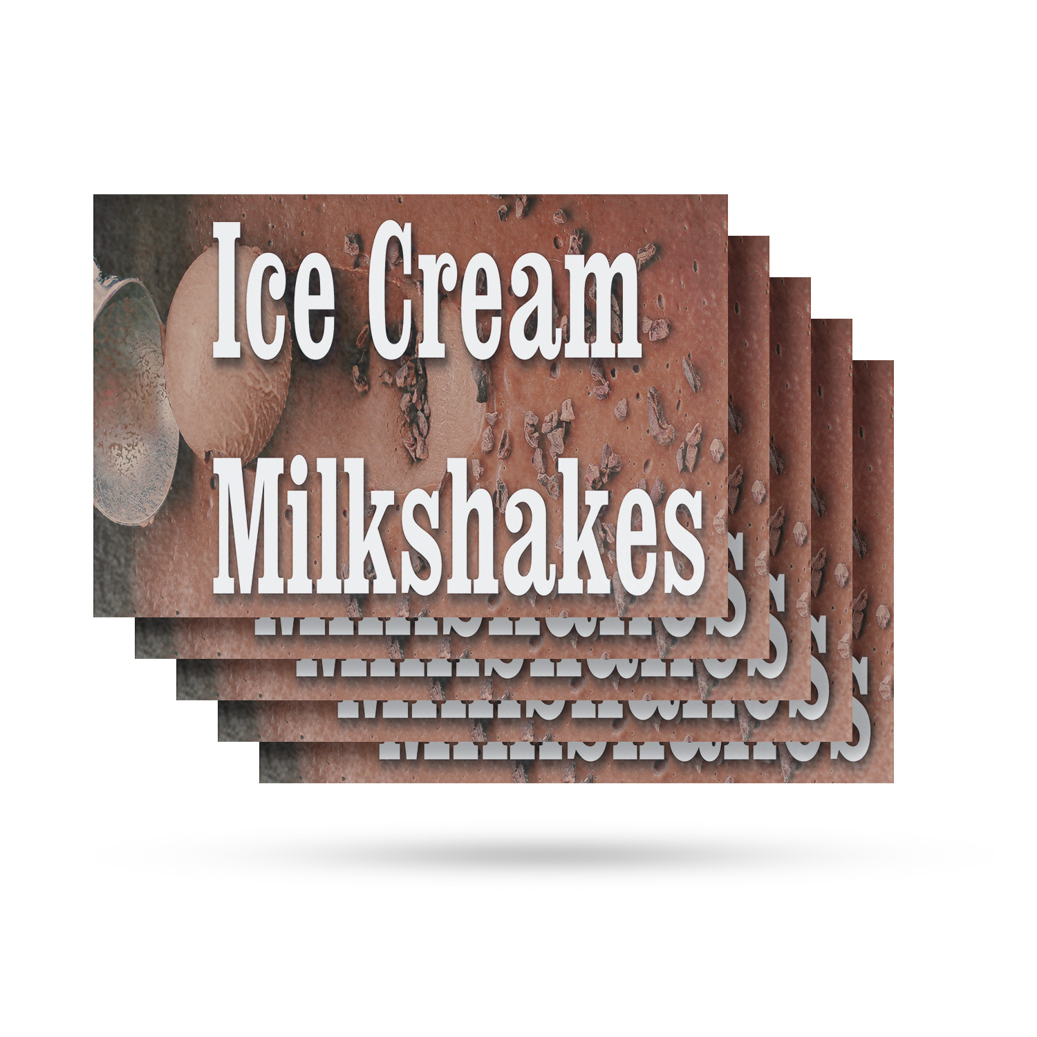 Ice Cream Milkshakes Vinyl Decal Delicious Beverages Sweet Desserts