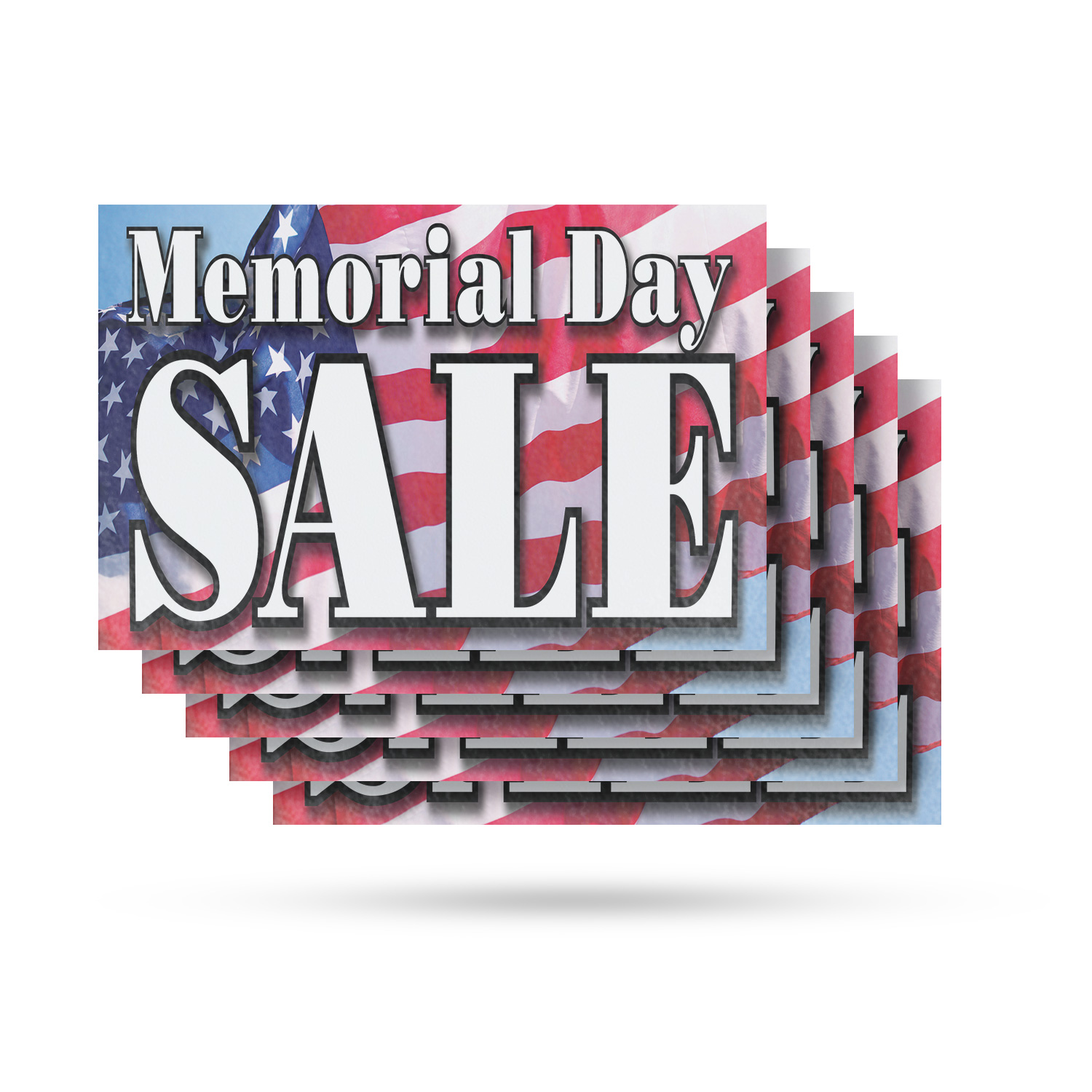 Memorial Day Sale Vinyl Decal Patriotic Promotions Retail Discounts
