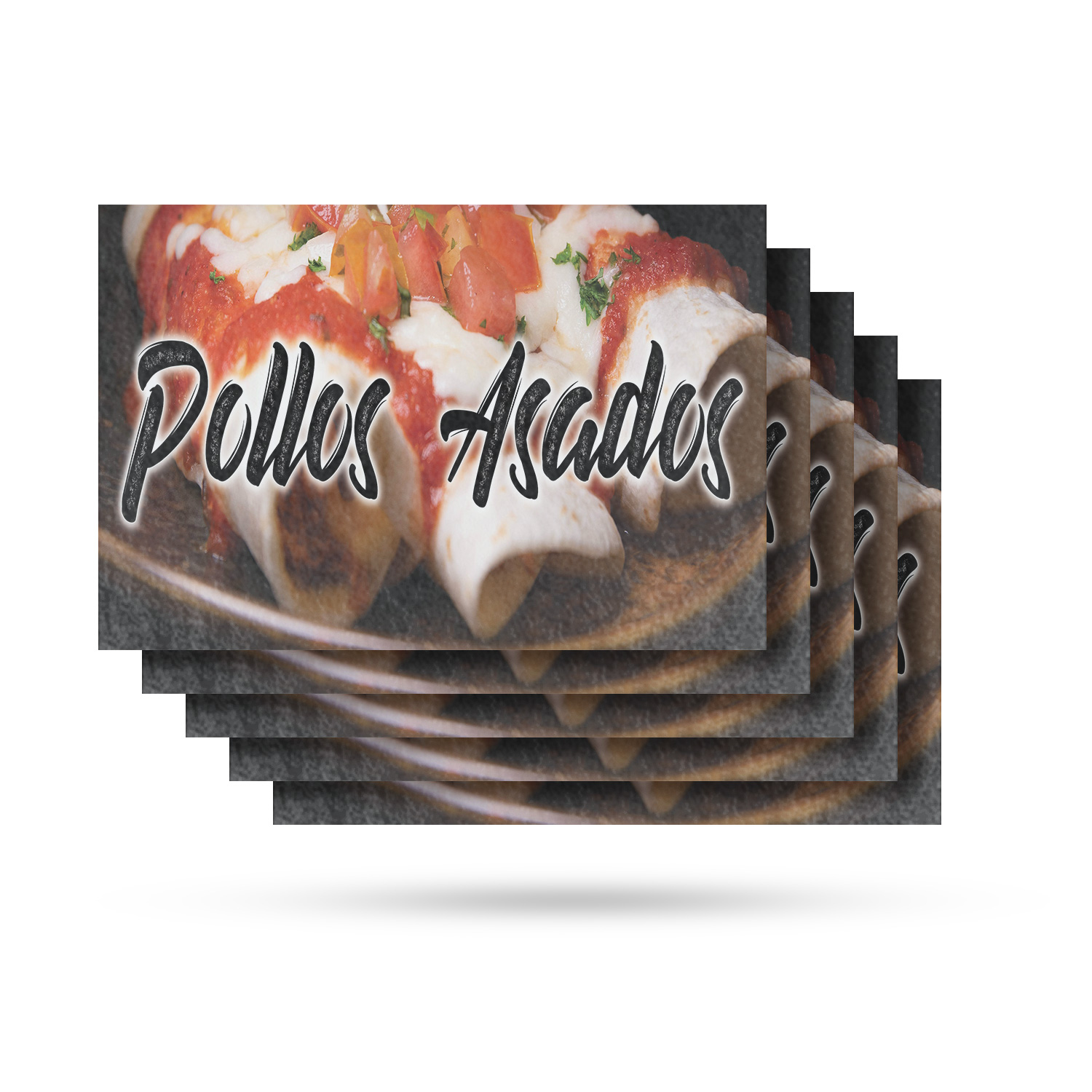 Pollos Asados Vinyl Decal Grilled Chicken Latin American Cuisine Freshly