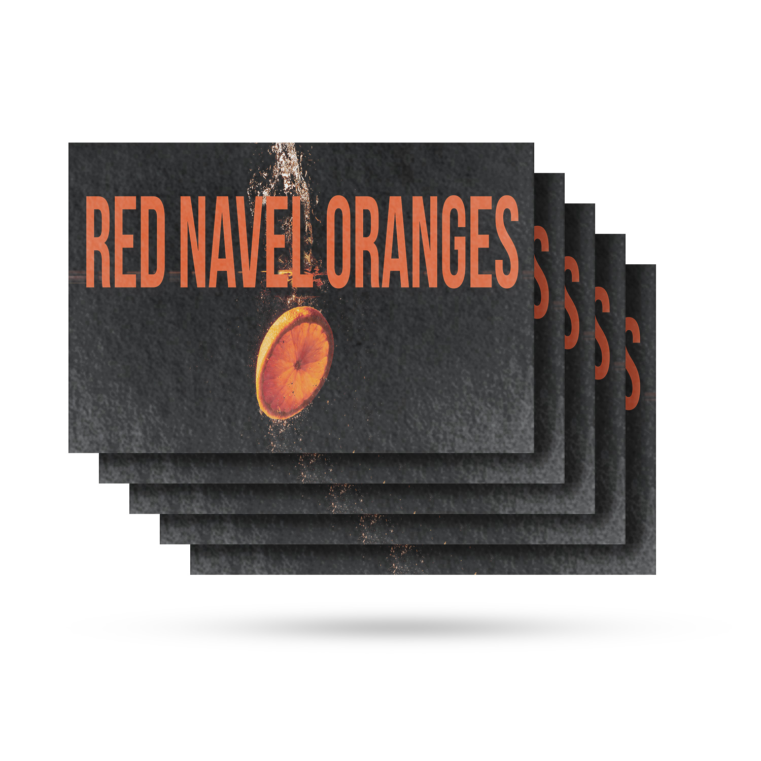 Red Navel Oranges Vinyl Decal Fresh Citrus Fruits Local Produce Seasonal - Picture 88 of 99