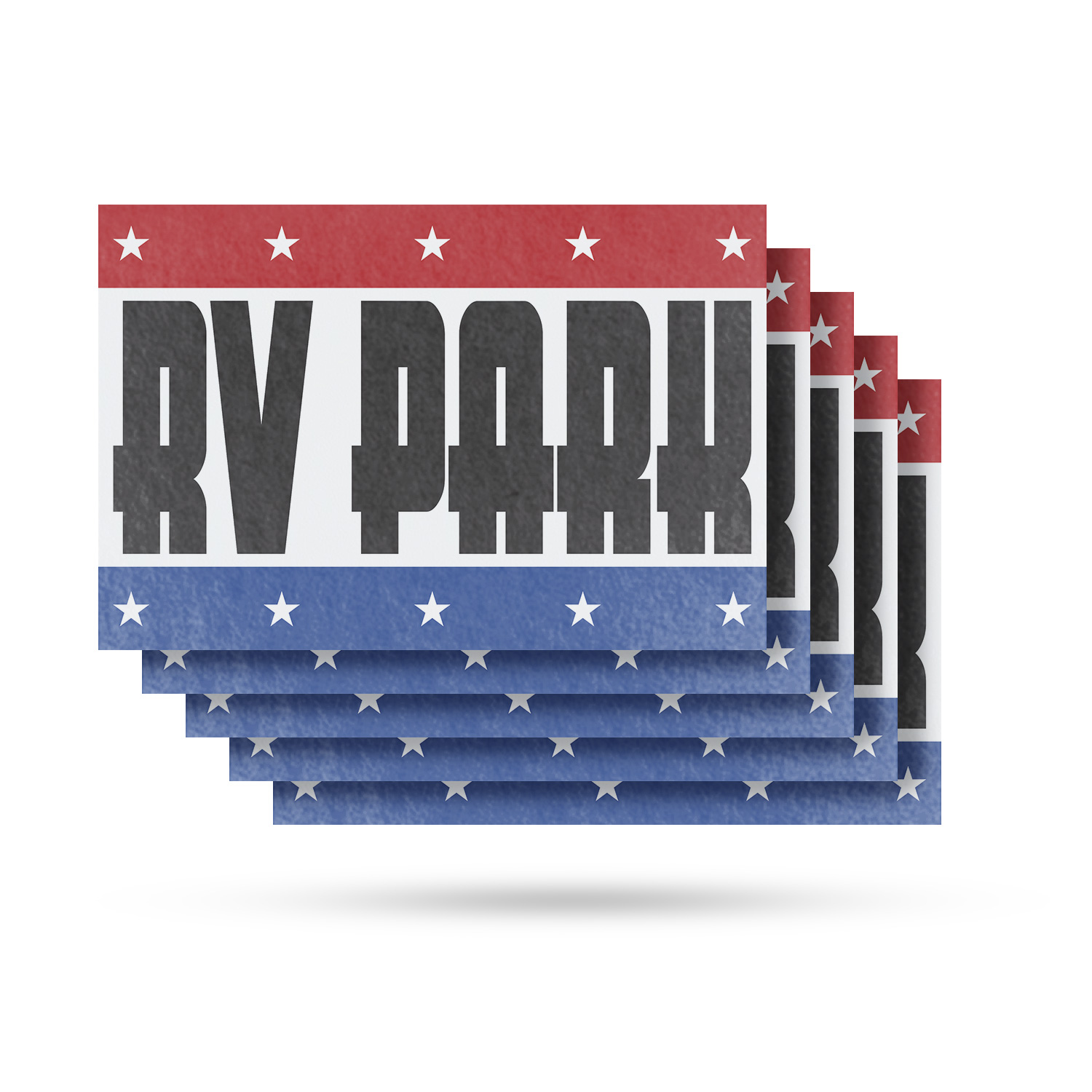 RV Park Vinyl Decal Outdoor Adventures Camping Sites Clear Messaging