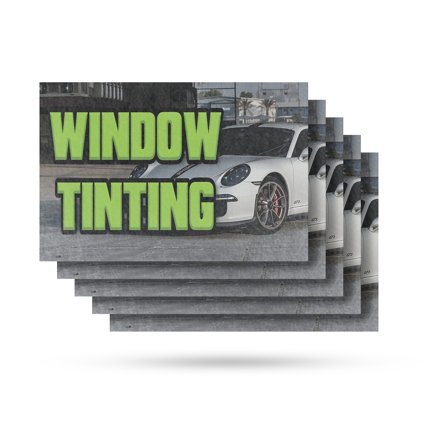 Window Tinting Vinyl Decal Professional Installations Clear Messaging