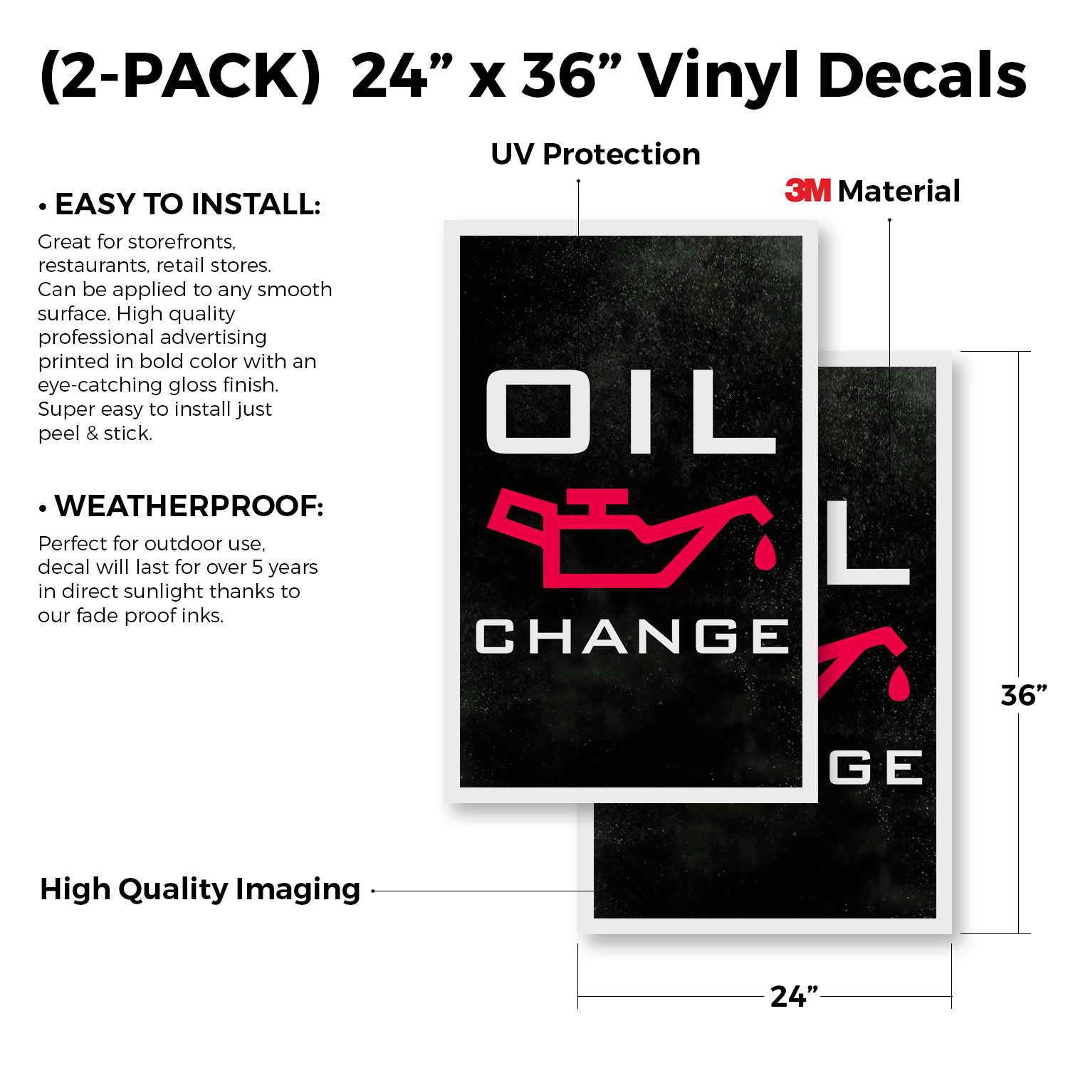 Oil Change Heavy Duty A-Frame Sidewalk Sign Vehicle Maintenance Affordable - Bild 11 von 14