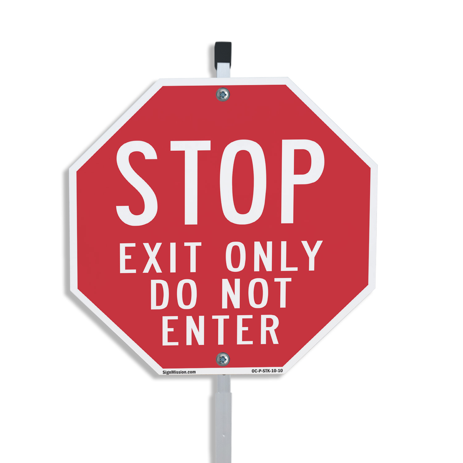 Stop Exit Only Do Not Enter Octagon Sign With Stake Weather