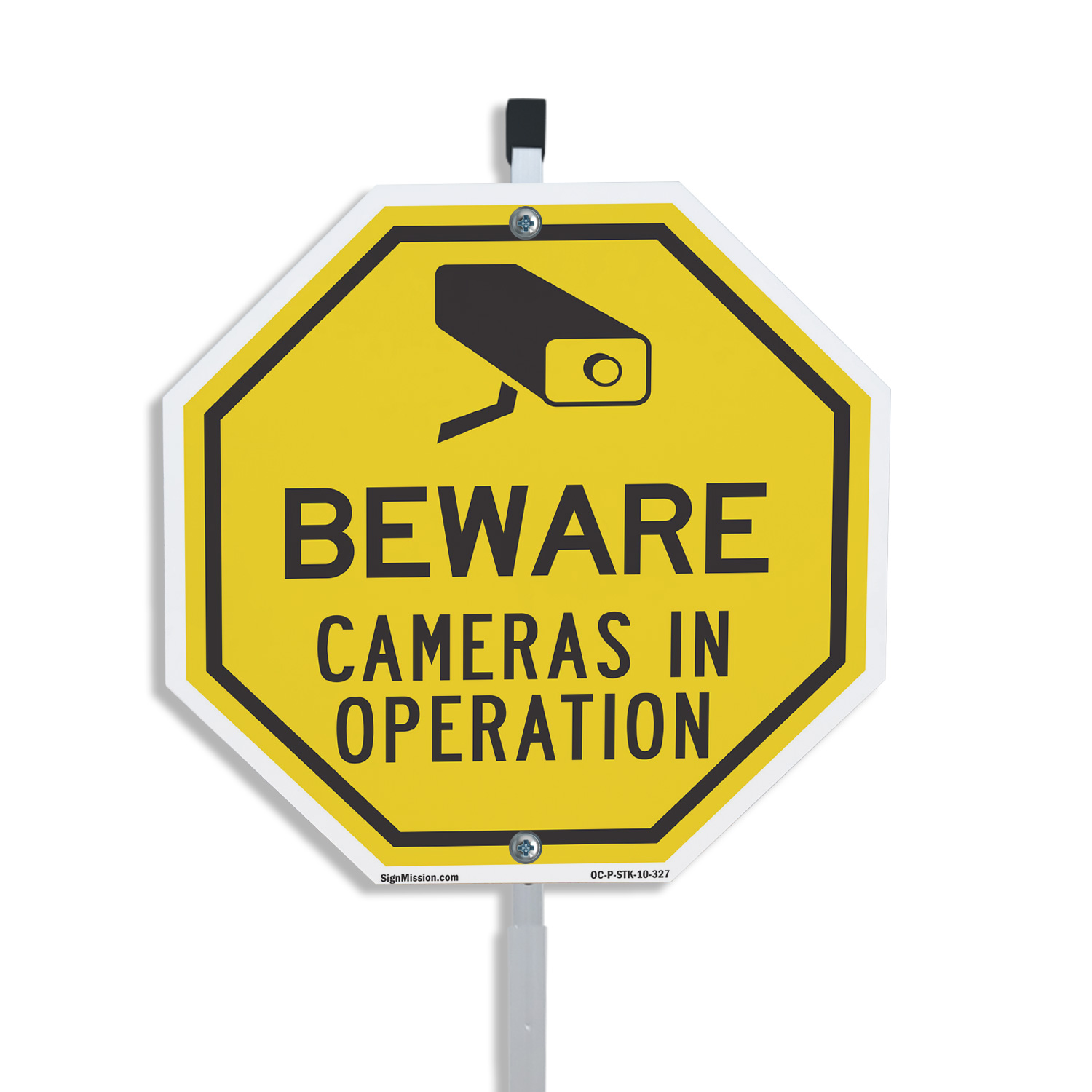 Beware Cameras in Operation Octagon Sign With Stake Weather Resistant - Picture 13 of 14