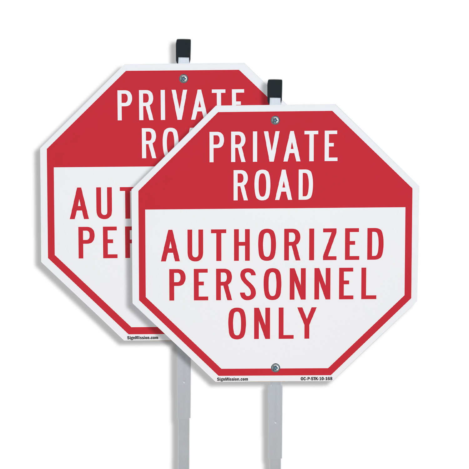 Private Road Authorized Personnel Octagon Sign With Stake Weather Resistant - Picture 11 of 14