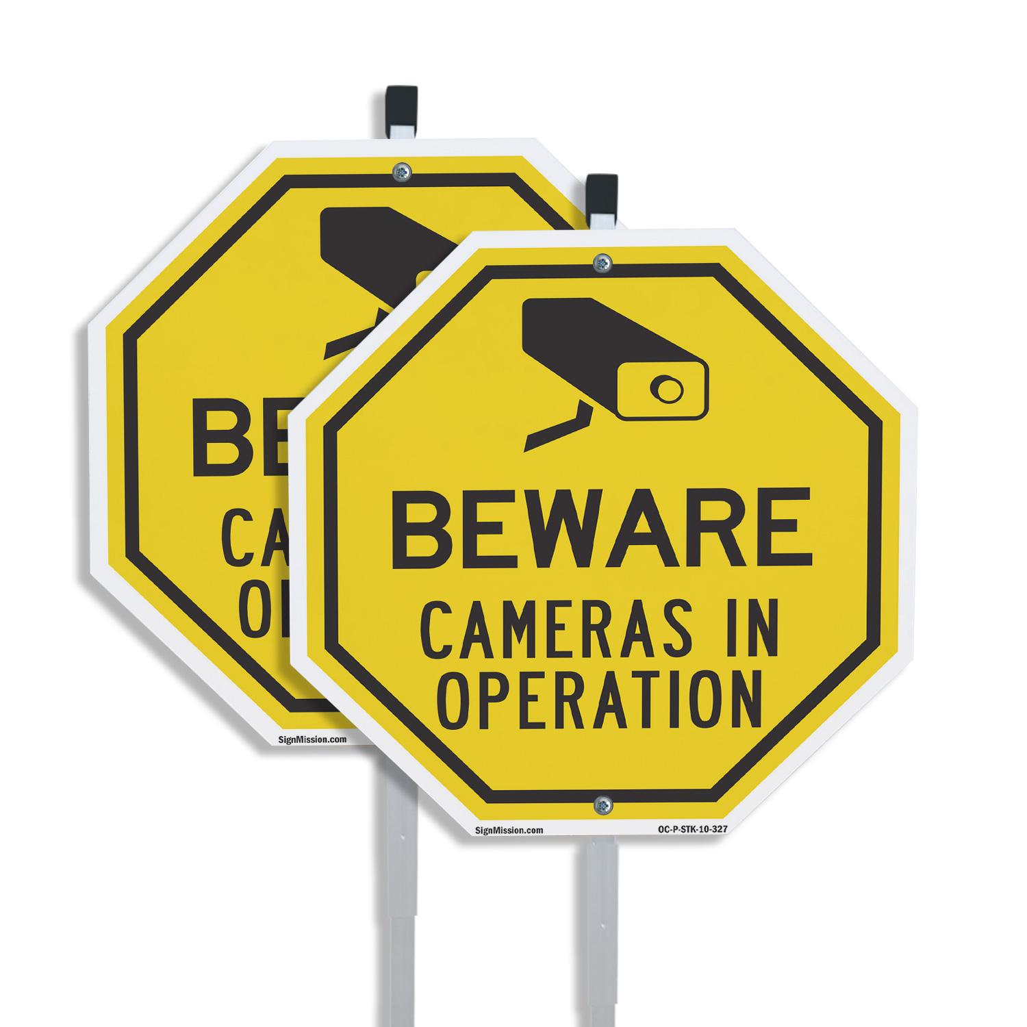Beware Cameras in Operation Octagon Sign With Stake Weather Resistant - Picture 11 of 14