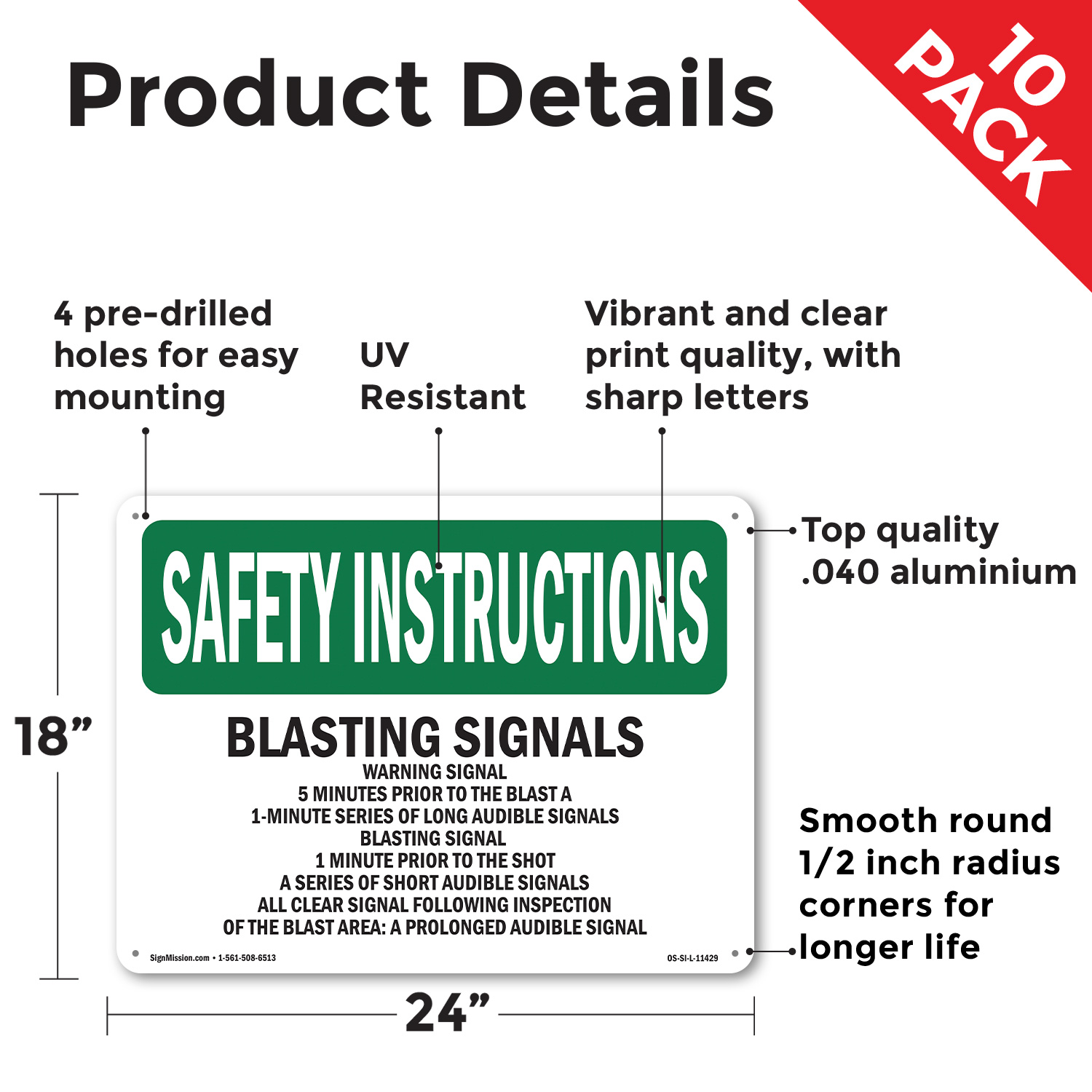 Blastingals Warningal 5 Minuten OSHA Sicherheitshinweise Schild, Aufkleber 5/10er Pack - Bild 11 von 43