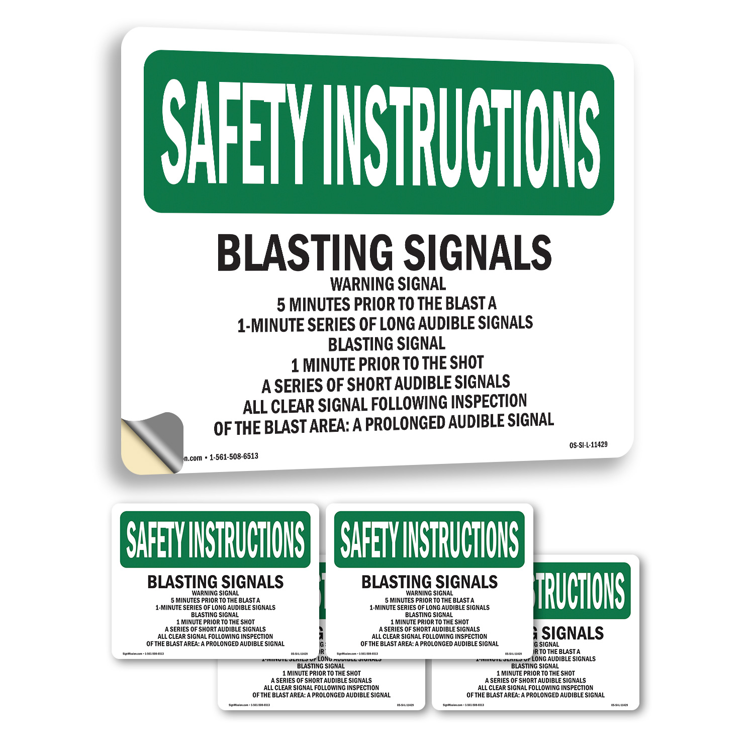 Blastingals Warningal 5 Minuten OSHA Sicherheitshinweise Schild, Aufkleber 5/10er Pack - Bild 32 von 43